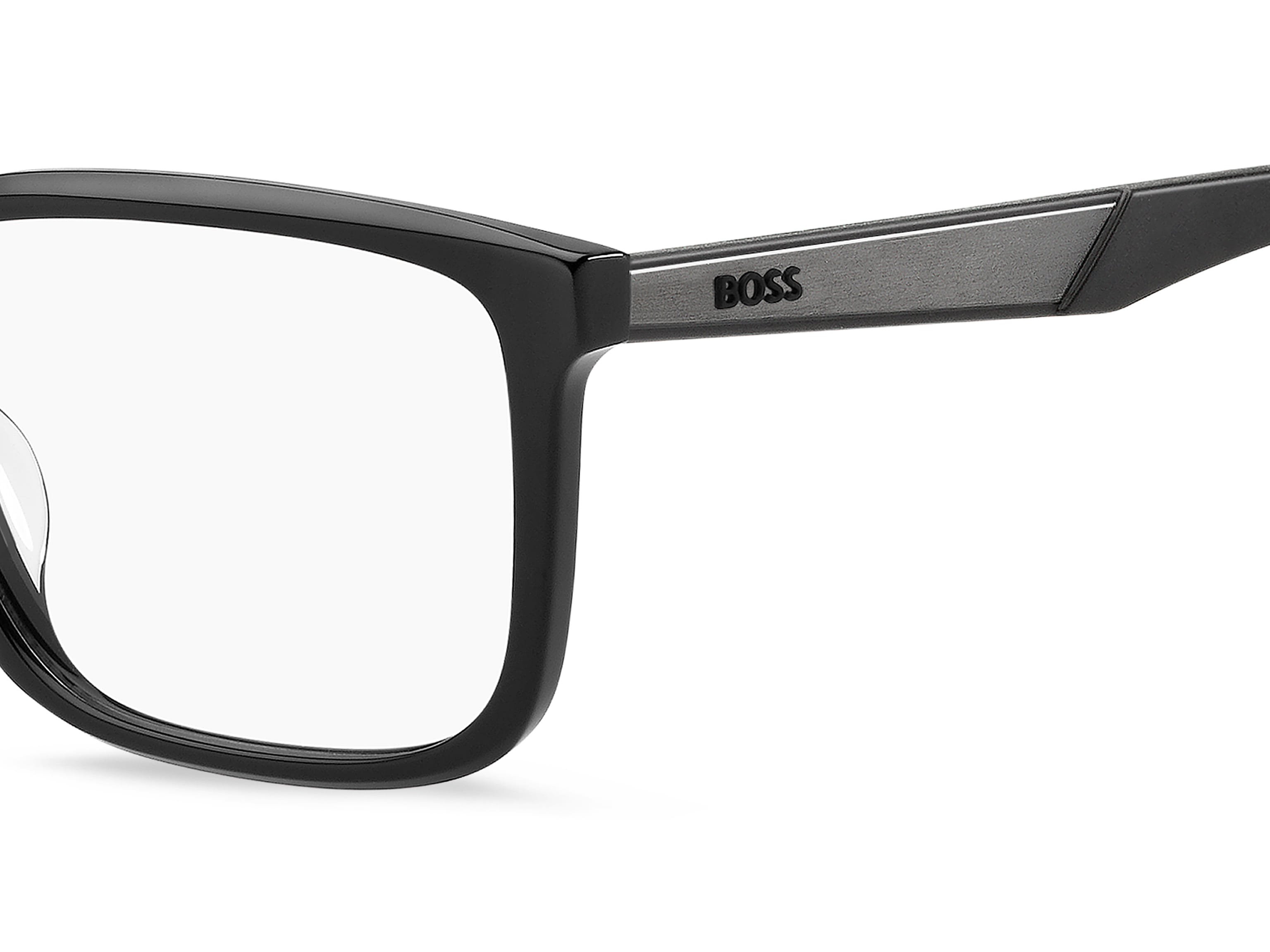 Hugo Boss BOSS 1827/G Frame Black Male Full Rubber Frame — Black frame — view 3