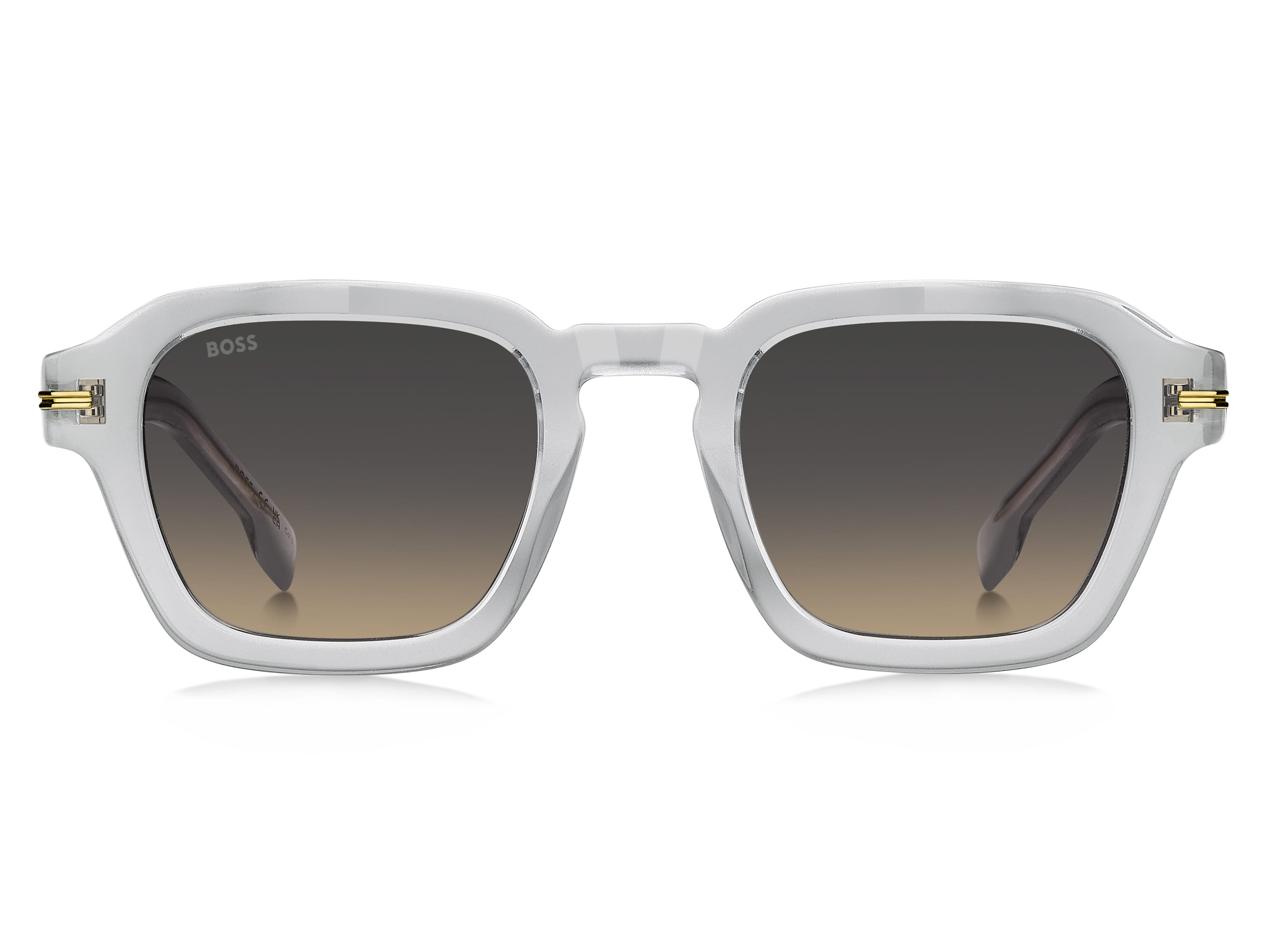 Hugo Boss BOSS 1853/S Sunglass Transparent Grey Male Full Sh Sunglass — Transparent Grey frame — view 2