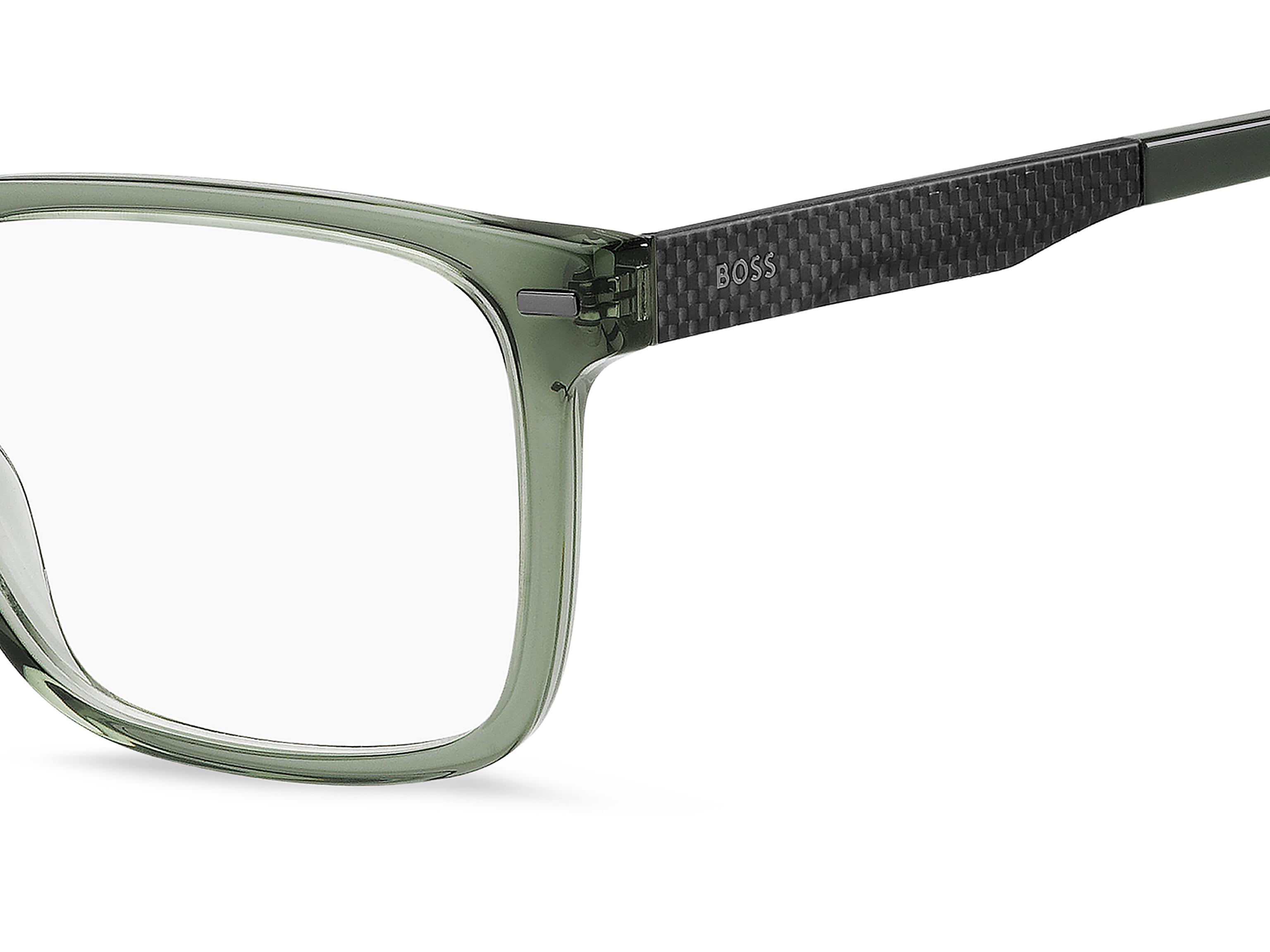 Hugo Boss BOSS 1841 Frame Transparent Green Male Full Carbon Frame — Transparent Green frame — view 3