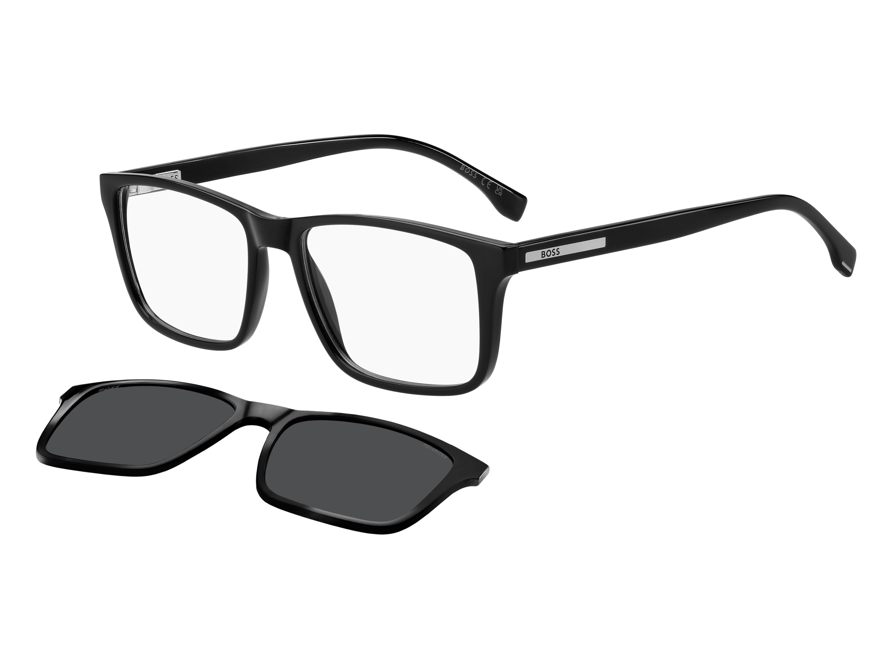 HUGO BOSS BOSS 1896/C 807 WITH POLARIZED ATTCHMENT 1896/C Fr Frame — Black frame — view 1