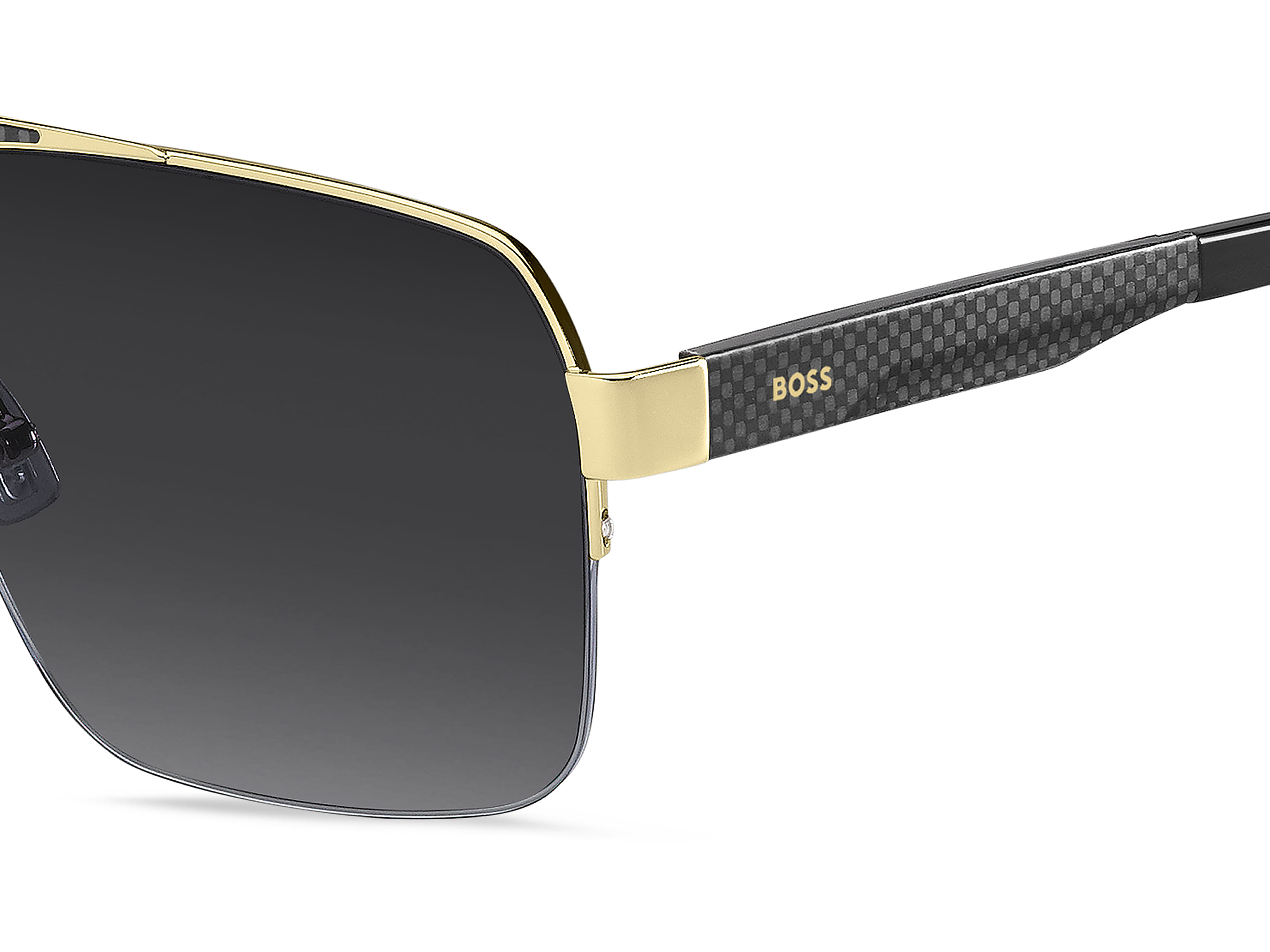 Hugo Boss BOSS 1767/S Sunglass Gold Male Supra Carbon Fiber Sunglass — Gold frame — view 3