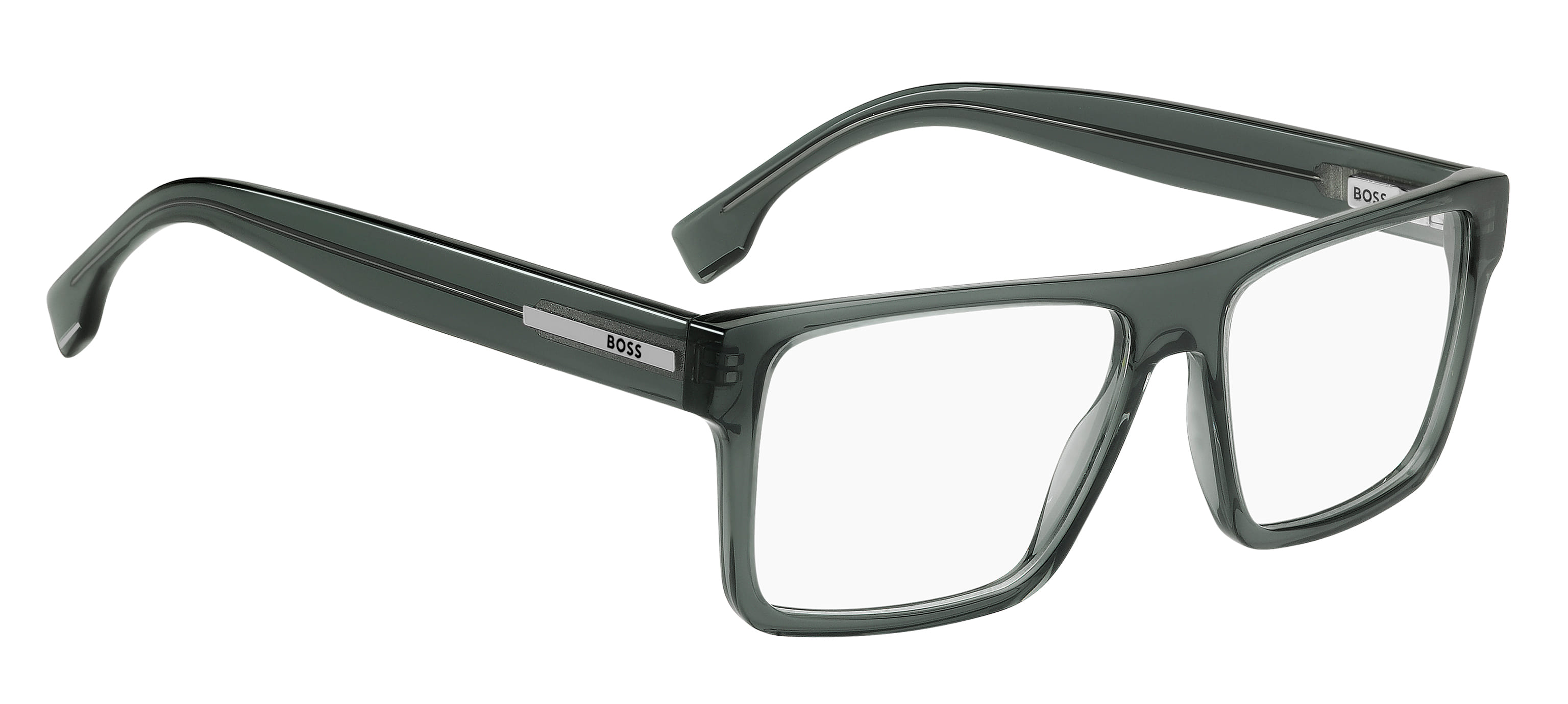 HUGO BOSS BOSS 1897 IED 1897 Frame Transparent Green Male Fu Frame — Transparent Green frame — view 2
