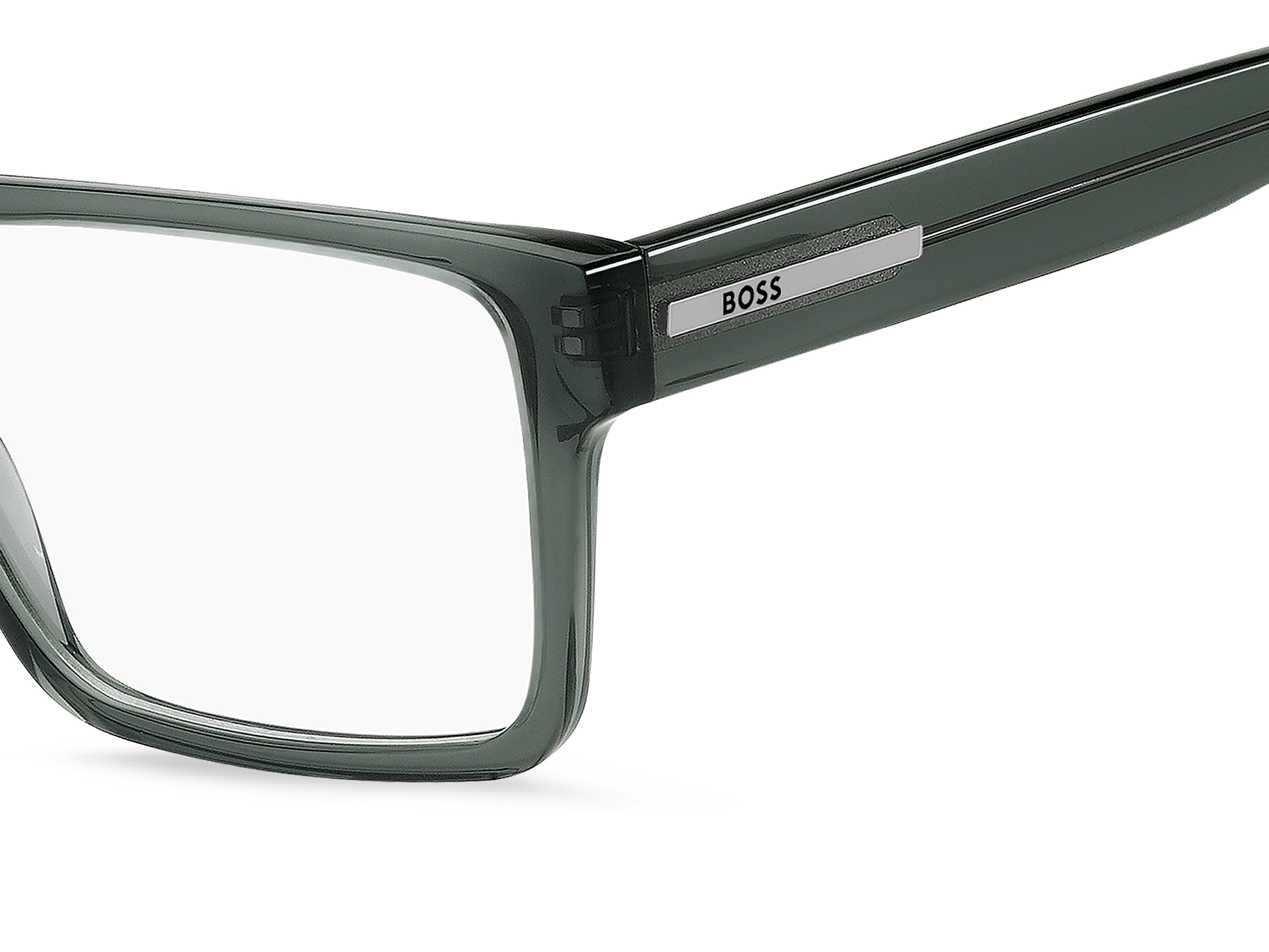 HUGO BOSS BOSS 1897 IED 1897 Frame Transparent Green Male Fu Frame — Transparent Green frame — view 4
