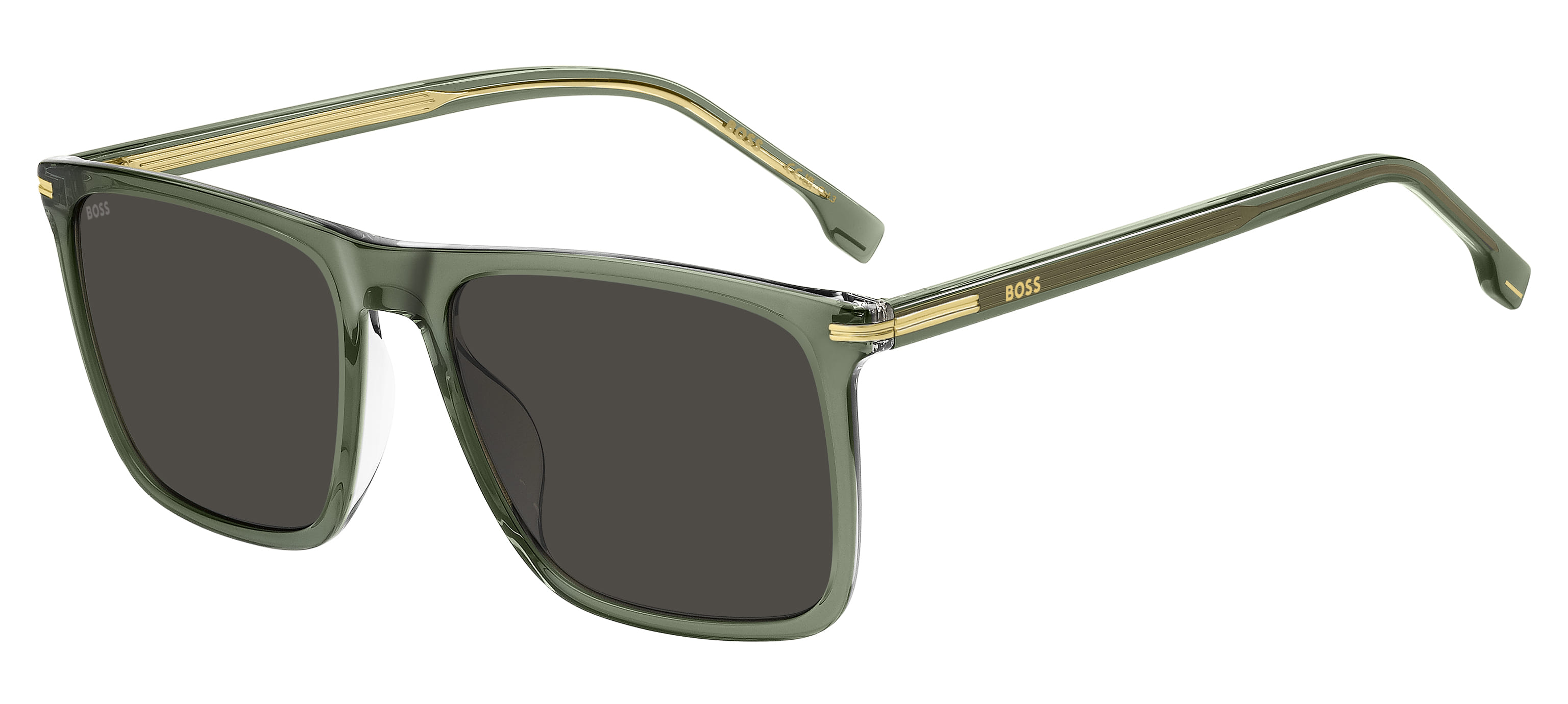 Hugo Boss BOSS 1750/G/S Sunglass Transparent Green Male Full Sunglass — Transparent Green frame — alternate view