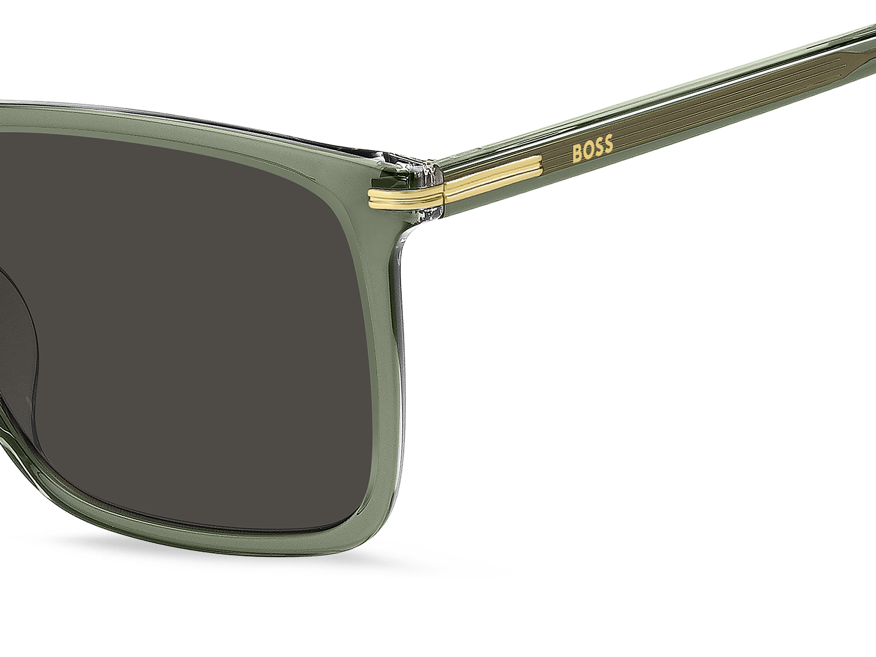 Hugo Boss BOSS 1750/G/S Sunglass Transparent Green Male Full Sunglass — Transparent Green frame — view 3