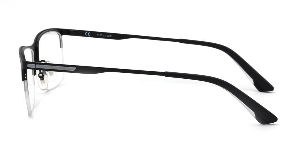Police VPL905K Frame Black Male Supra Metal Frame — view 4