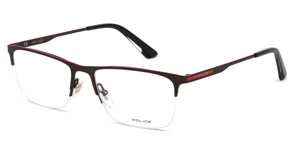 Police VPL905K Frame Grey Male Supra Metal — Grey frame