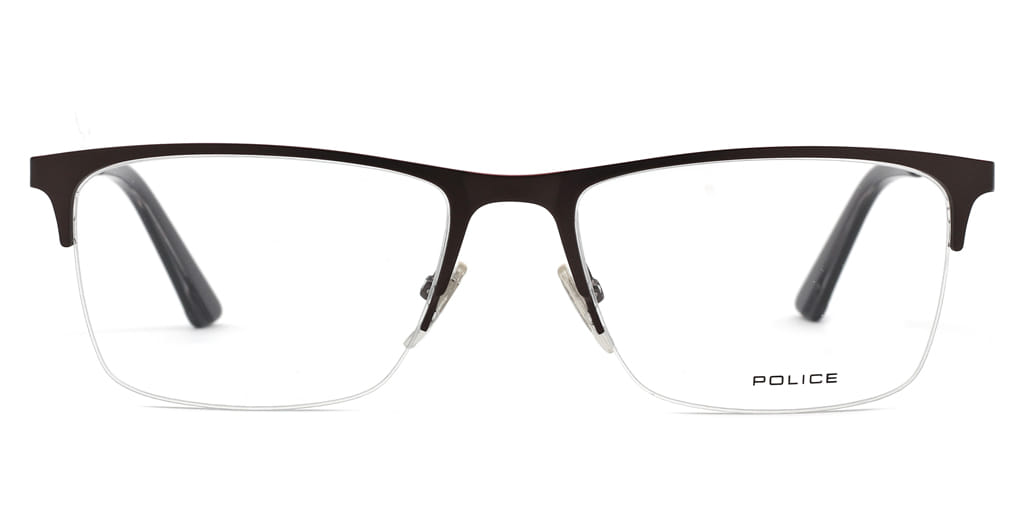 Police VPL905K Frame Grey Male Supra Metal Frame — Grey frame — view 3