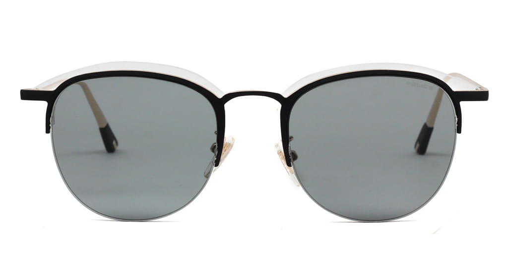 Police SPL784K Sunglass Black Male Supra Metal — Grey frame