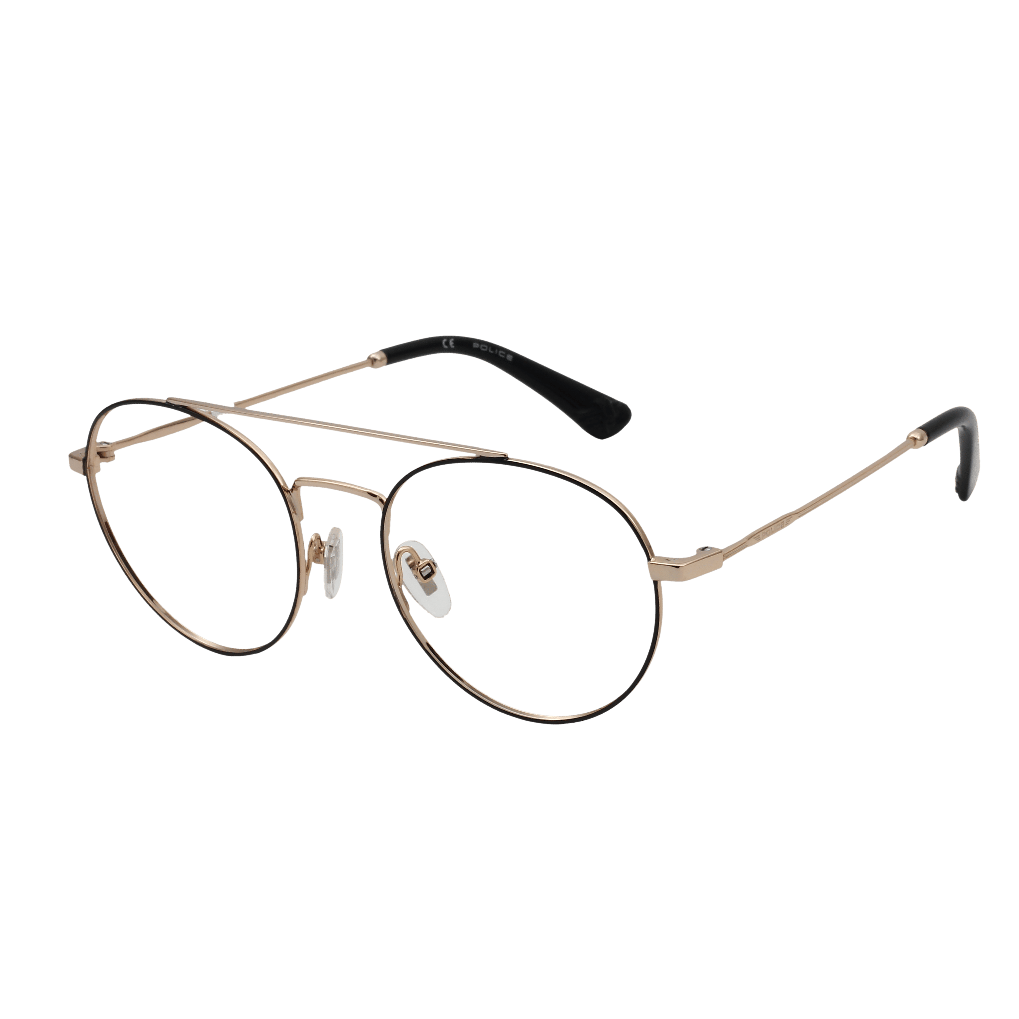 Police VPL728K Frame Black Male Full Stainless Steel — Black frame