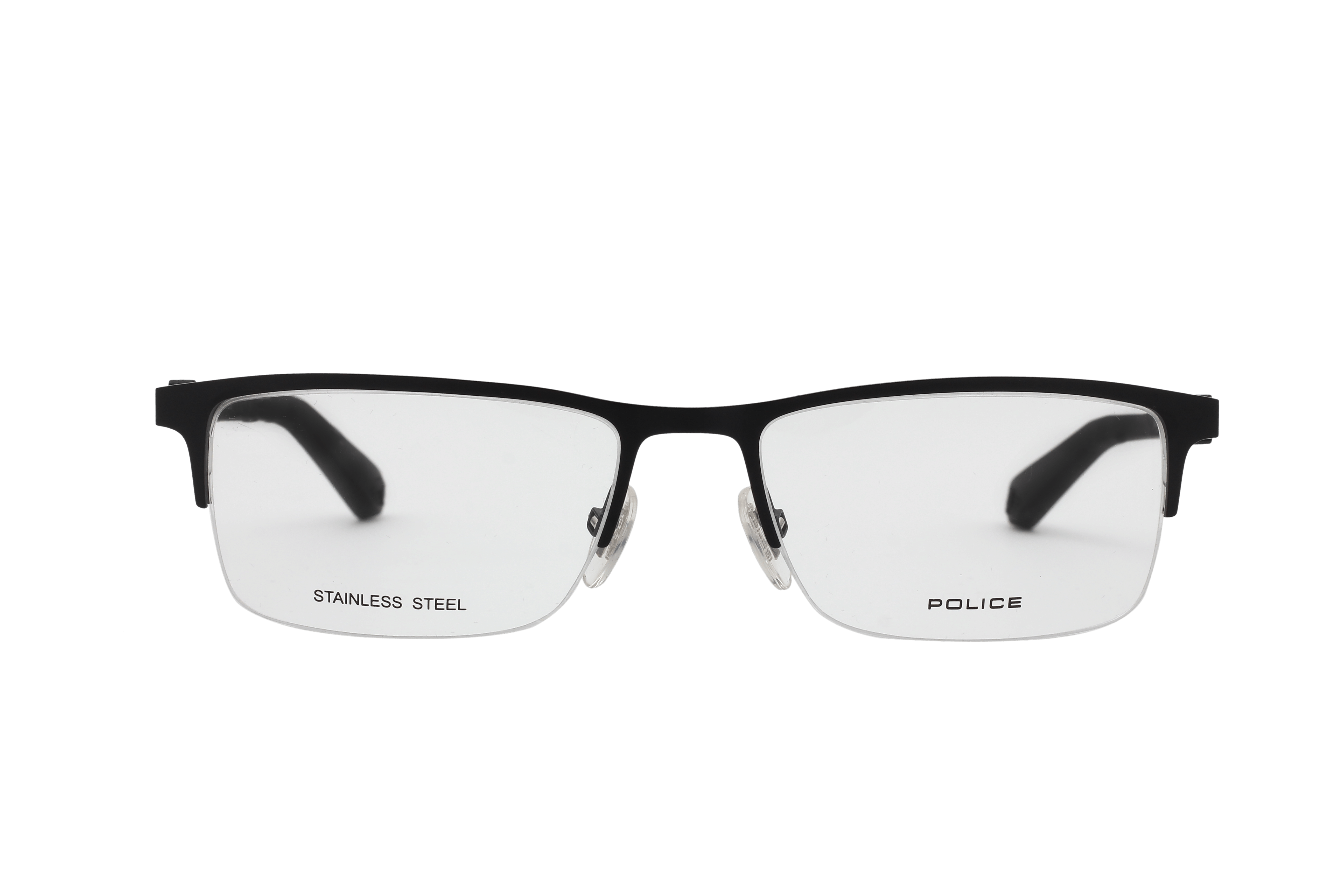Police VPL794K Frame Black Male Supra Rubber Frame — Black frame — view 2