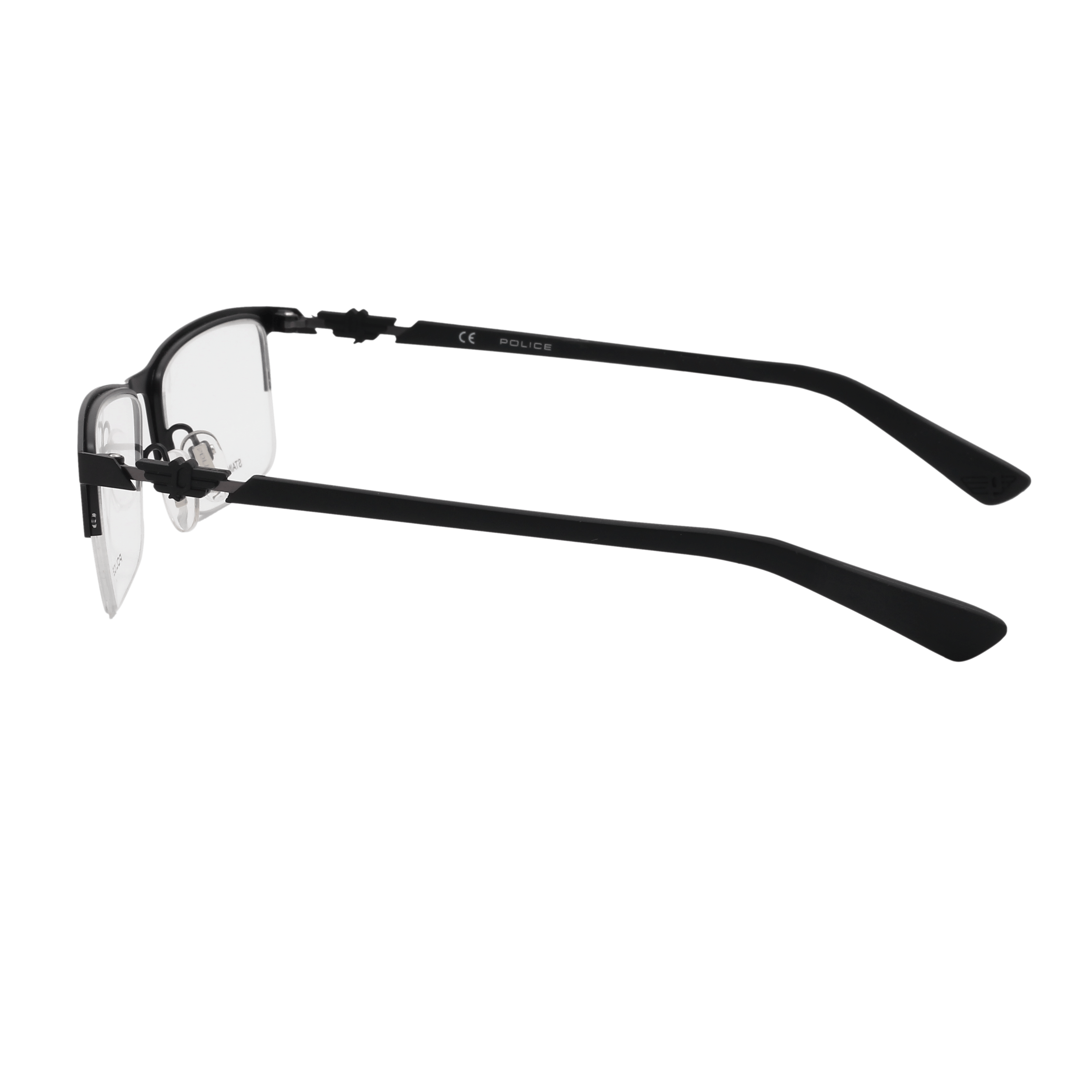Police VPL794K Frame Black Male Supra Rubber Frame — Black frame — view 3