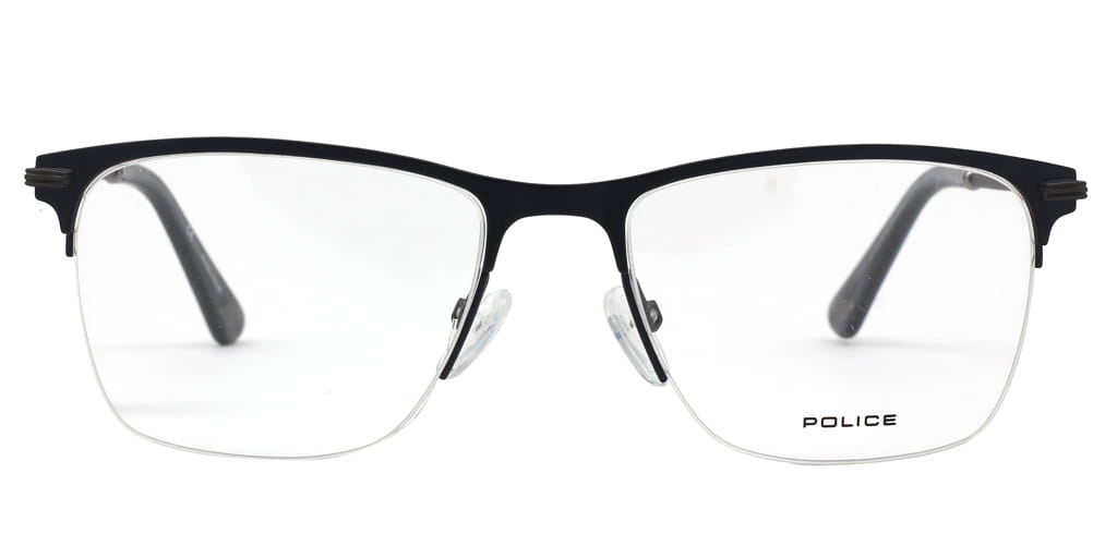 Police VPL472K Frame Blue Male Supra Metal Frame — Blue frame — view 3