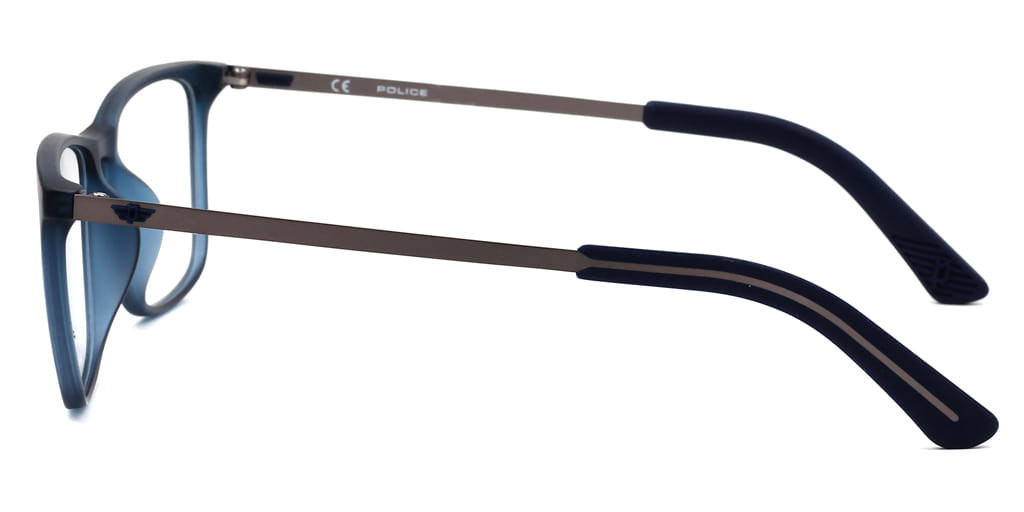Police VPL471K Frame Blue Male Full Metal Frame — Blue frame — view 4
