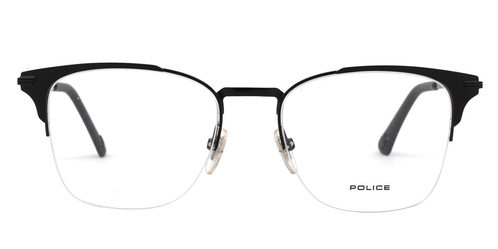 Police VPL565K Frame Black Male Supra Metal Frame — Black frame — view 3