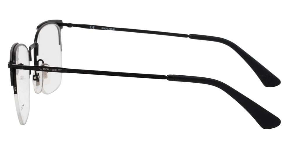 Police VPL565K Frame Black Male Supra Metal Frame — Black frame — view 4