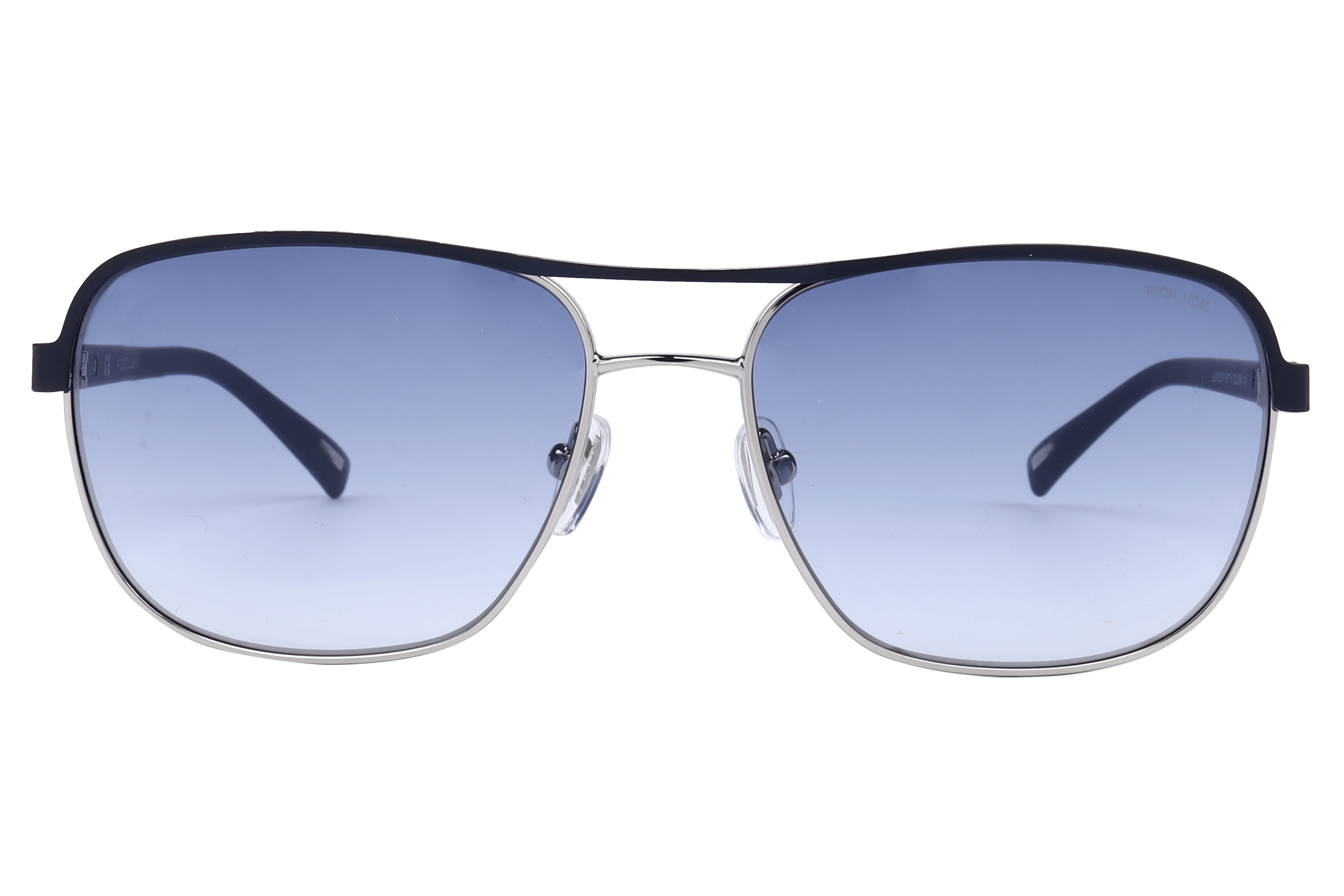 Police SPLE51K Sunglass Blue Male Full Shell Sunglass — Blue frame — view 2