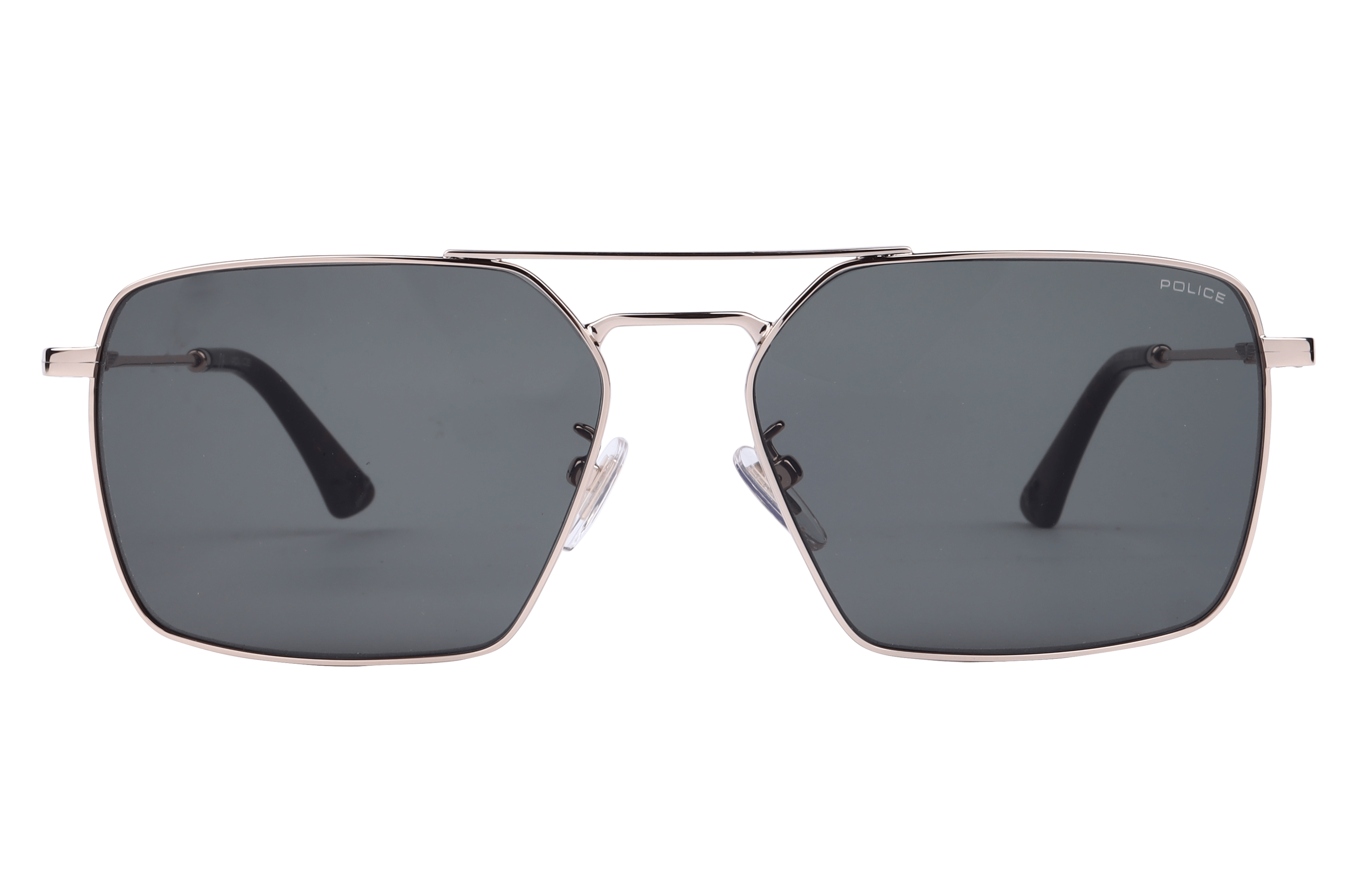 Police SPLL07K Sunglass Gold Male Full Metal Sunglass — Gold frame — view 2