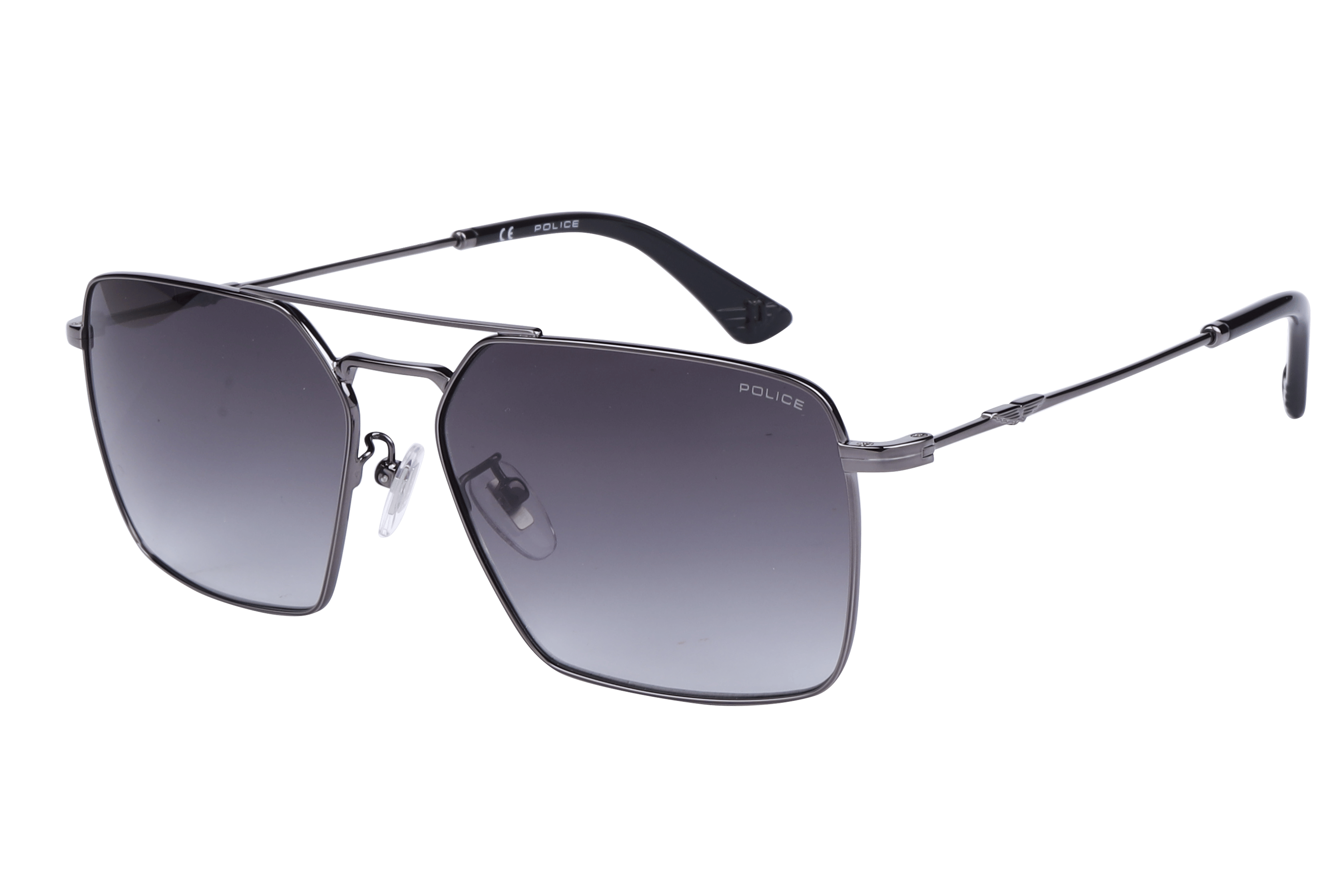 Police SPLL07K Sunglass Gun Metal Male Full Metal — Gun Metal frame
