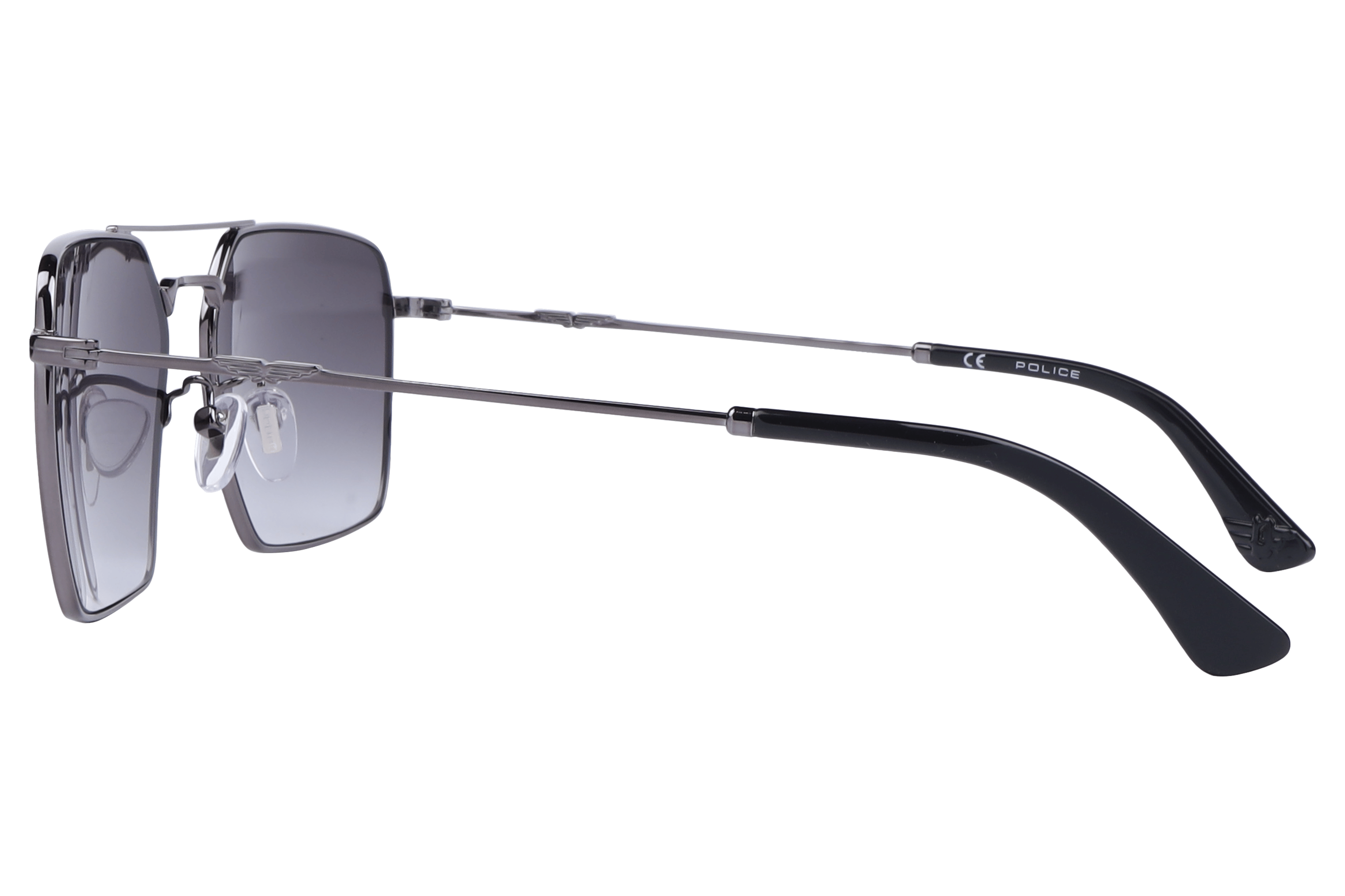 Police SPLL07K Sunglass Gun Metal Male Full Metal Sunglass — Gun Metal frame — view 3