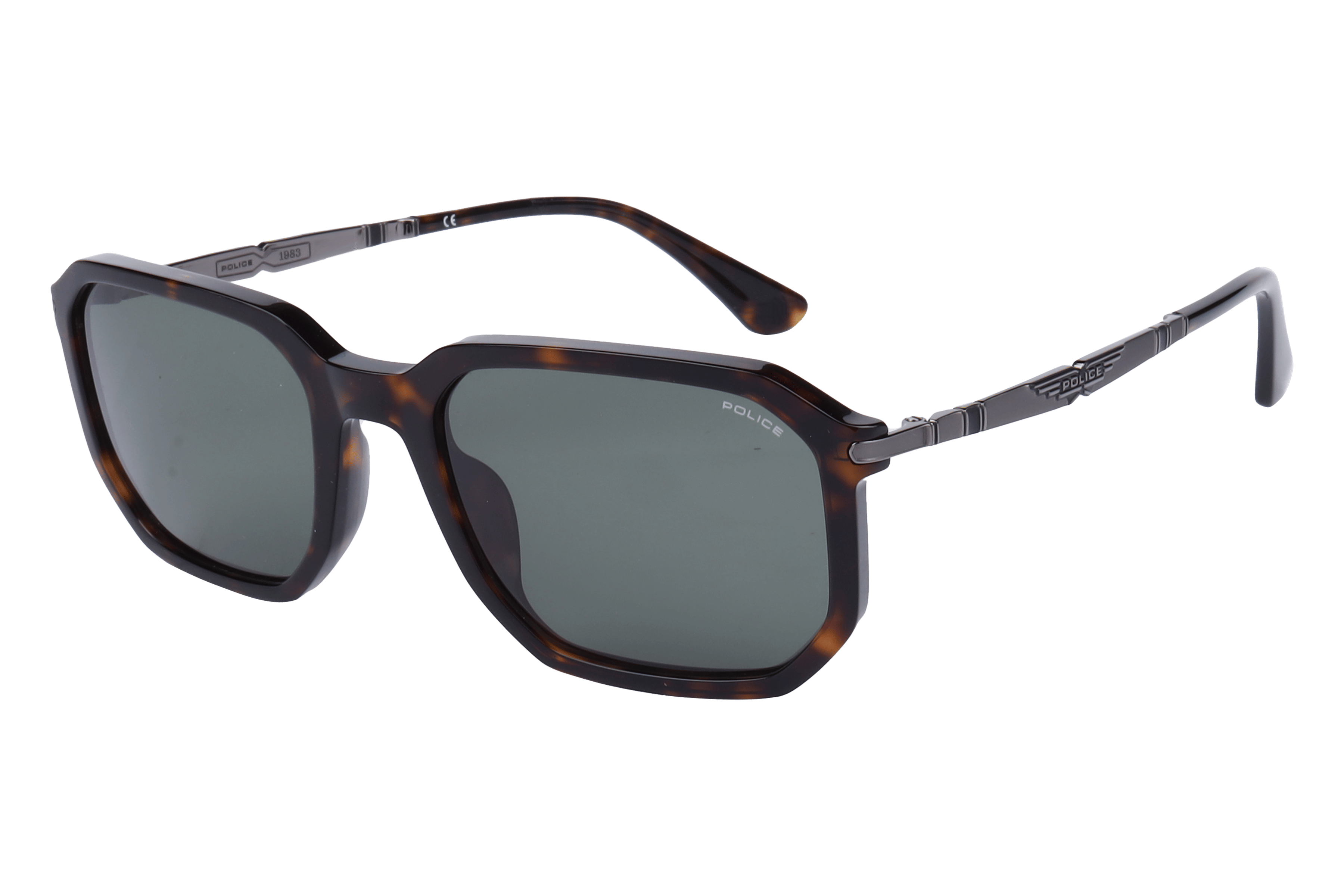 Police SPLF67K Sunglass Havana Male Full Metal — Havana frame