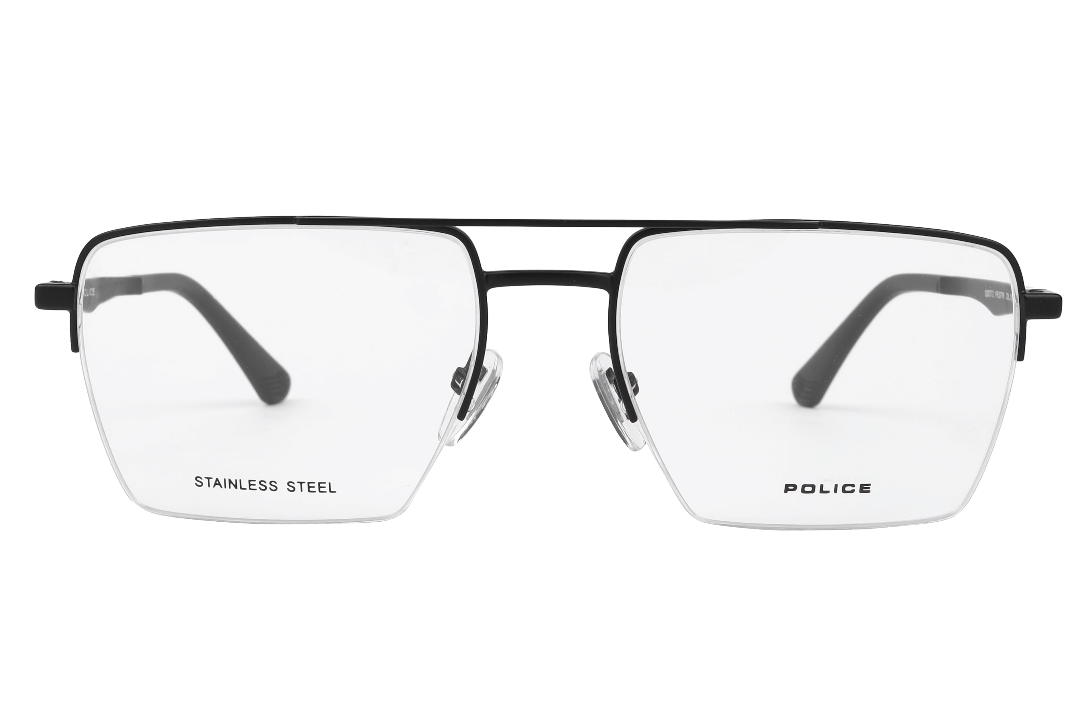 Police VPLG71K Frame Matt Black Male Supra Metal Frame — Matt Black frame — view 2