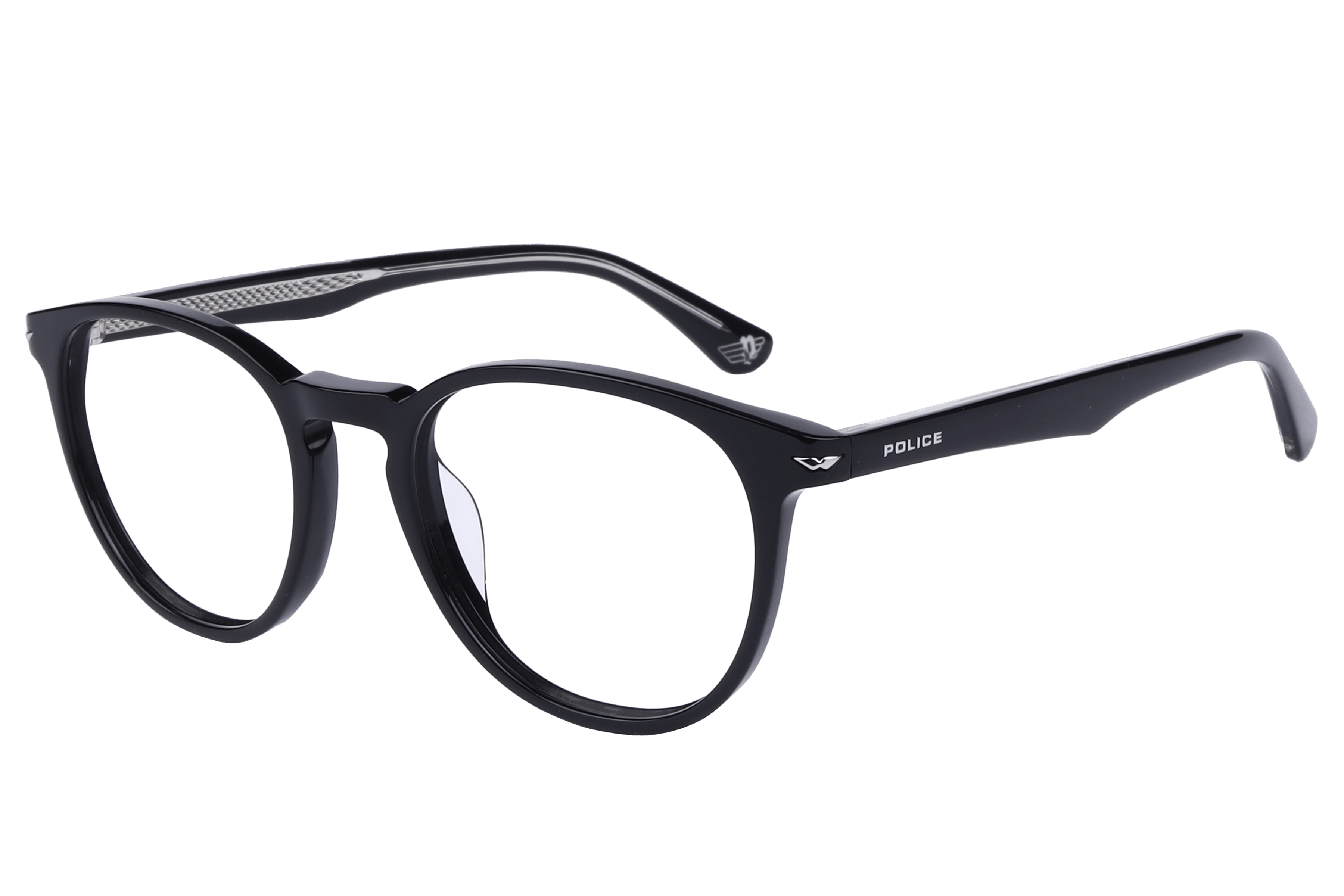 Police FR Police VPLG72K Frame Black Unisex Shell Shell — Black frame