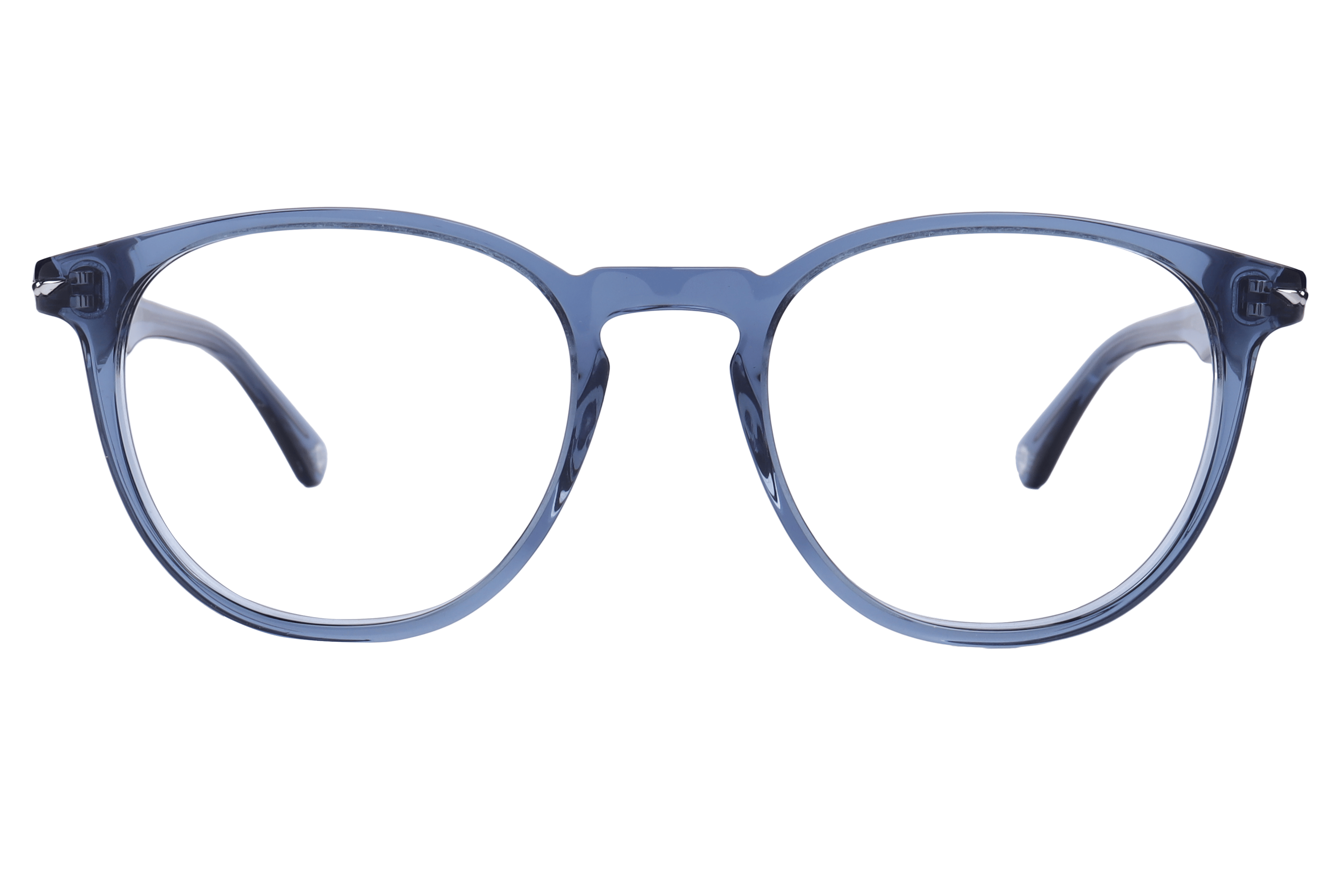 Police VPLG72K Frame Transparent Blue Unisex Full Shell Frame — Transparent Blue frame — view 2
