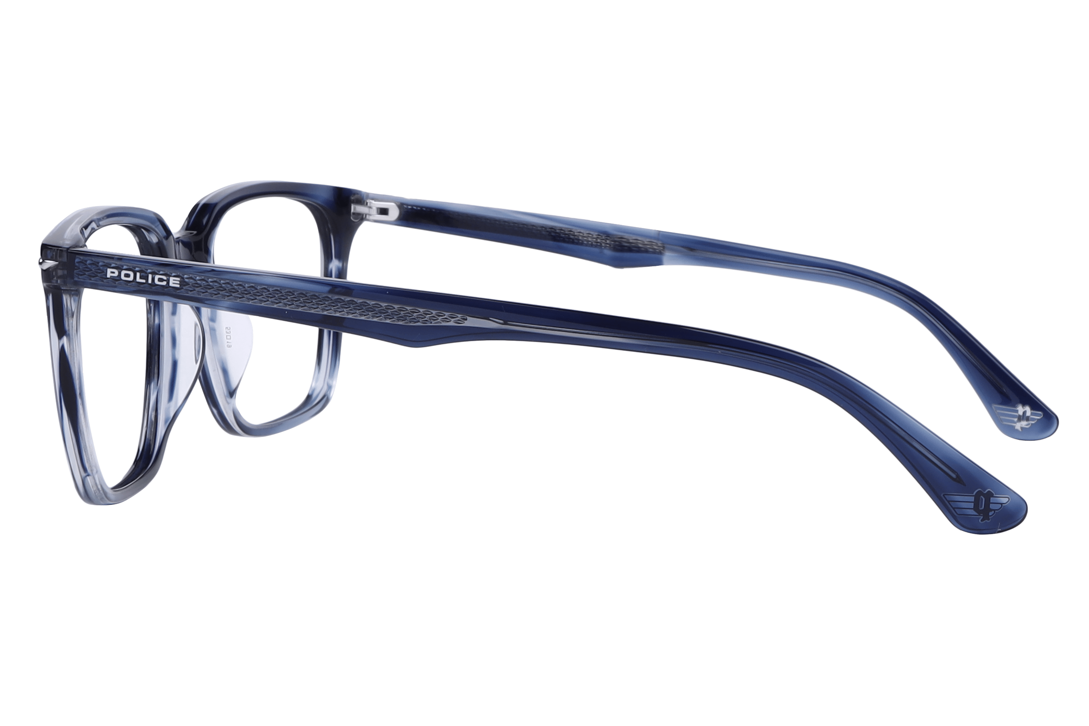 Police VPLG73K Frame Blue Male Full Shell Frame — Blue frame — view 3