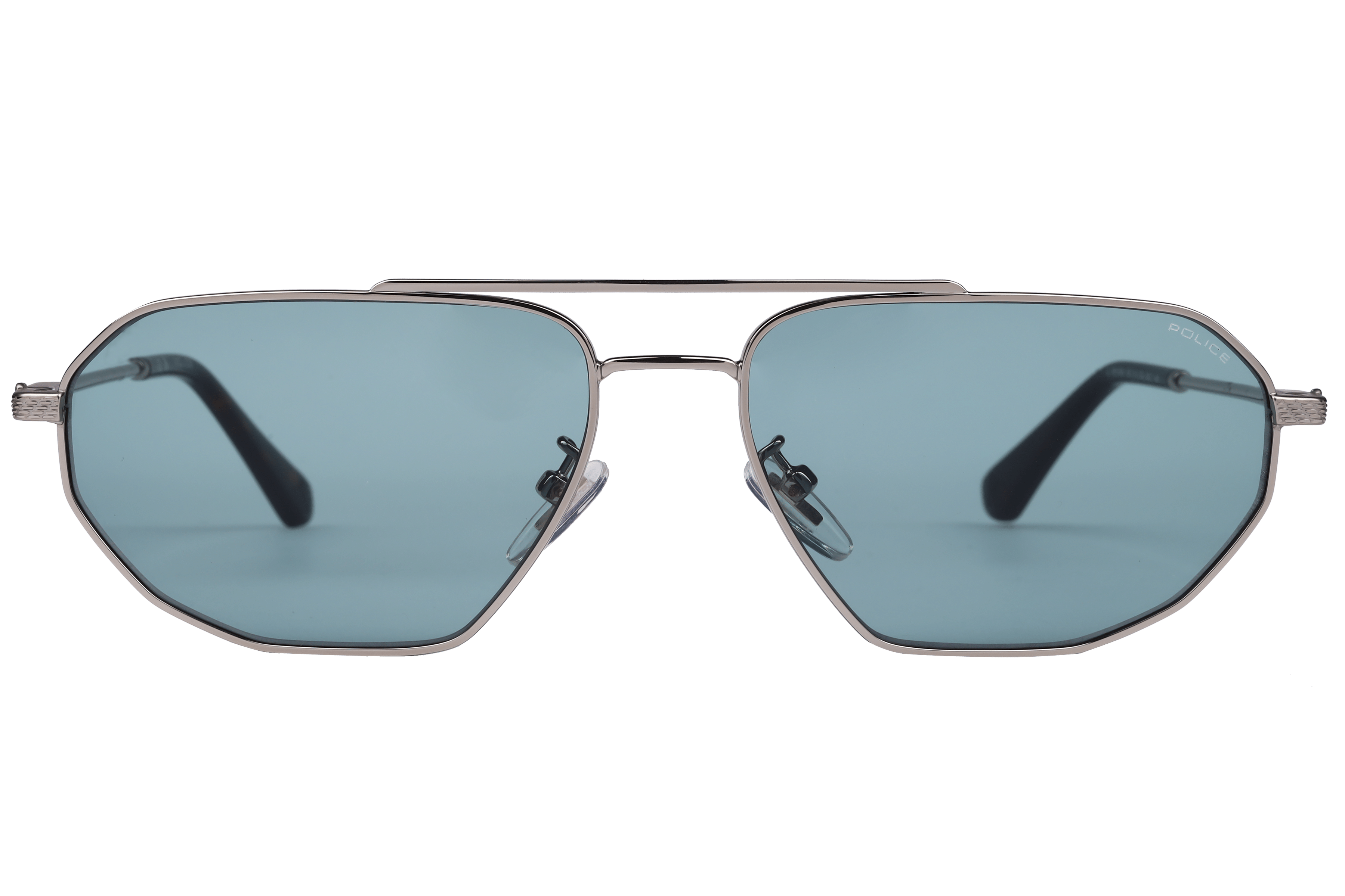 Police SPLF66K Sunglass Light Gold Unisex Full Metal Sunglass — Light Gold frame — view 2