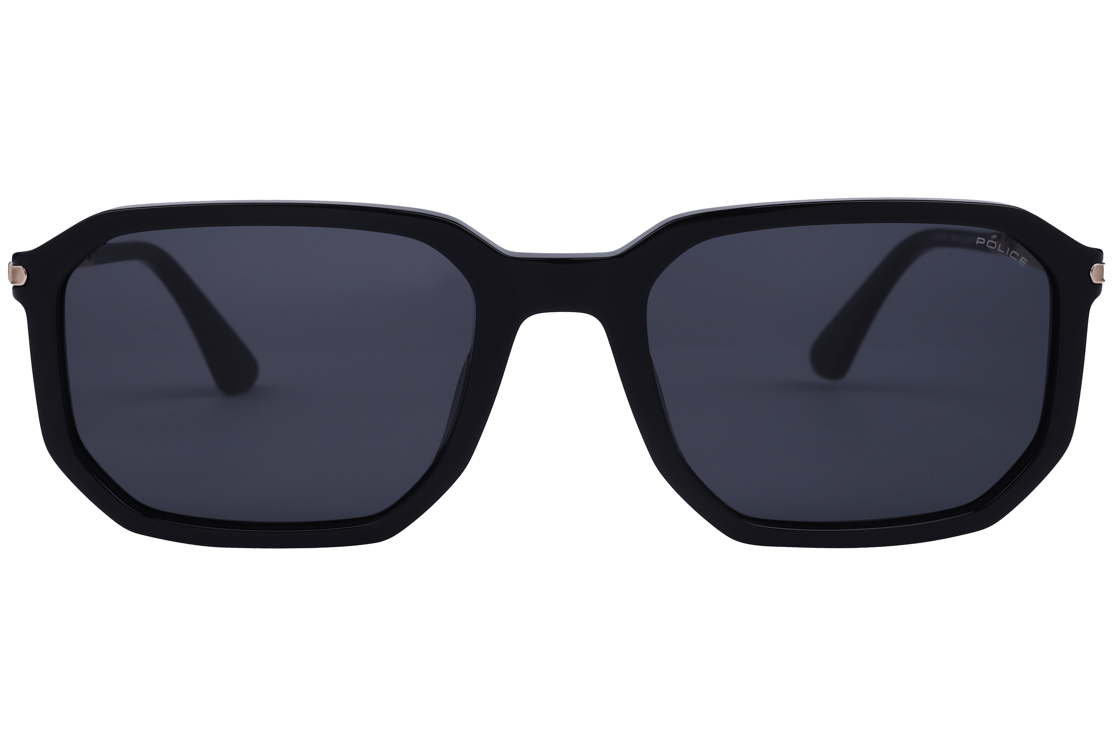 Police SPLF67 Sunglass Black Male Full Metal Sunglass — Black frame — view 2