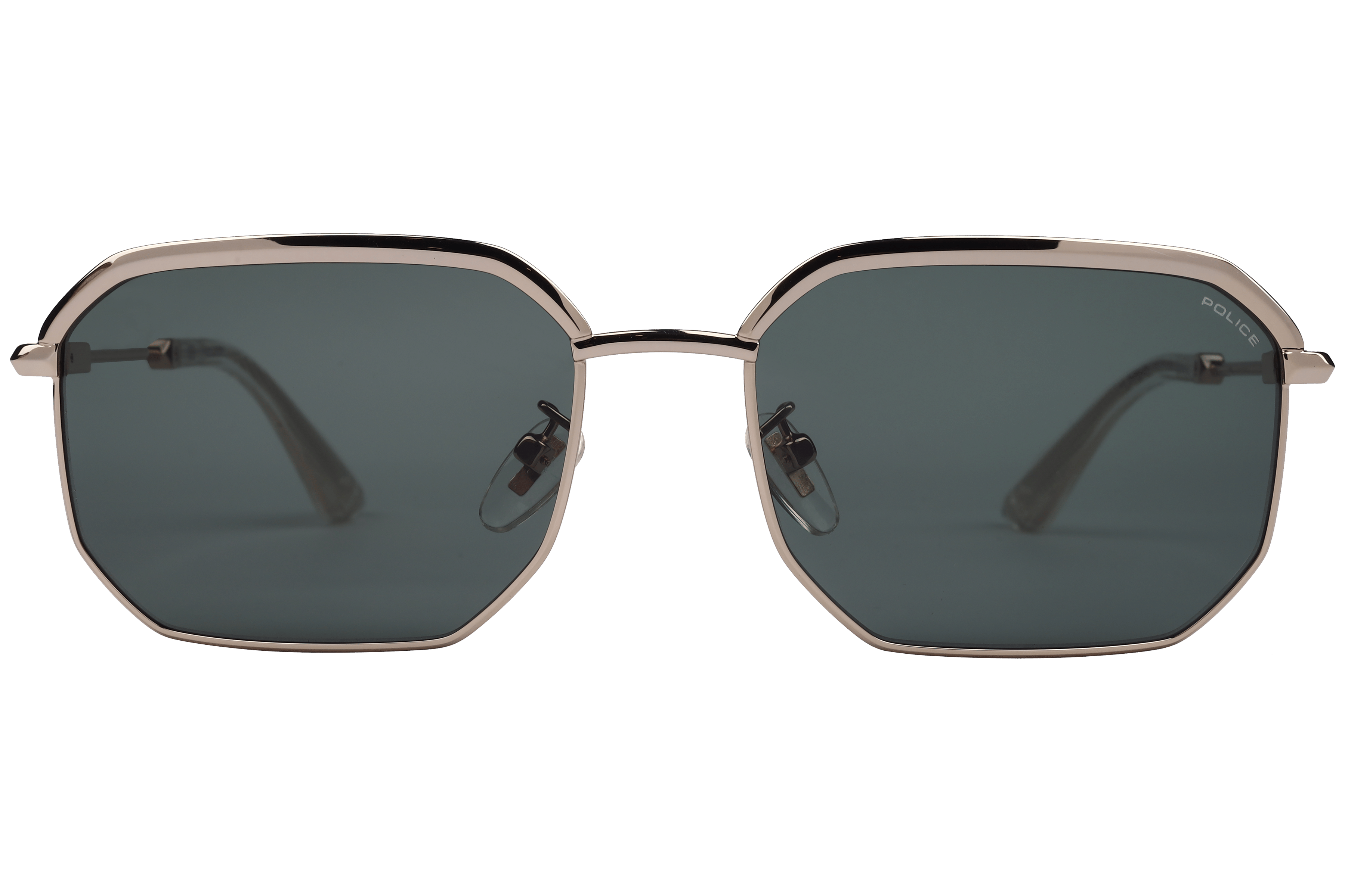 Police SPLF73K Sunglass Gold Male Full Metal Sunglass — Gold frame — view 2