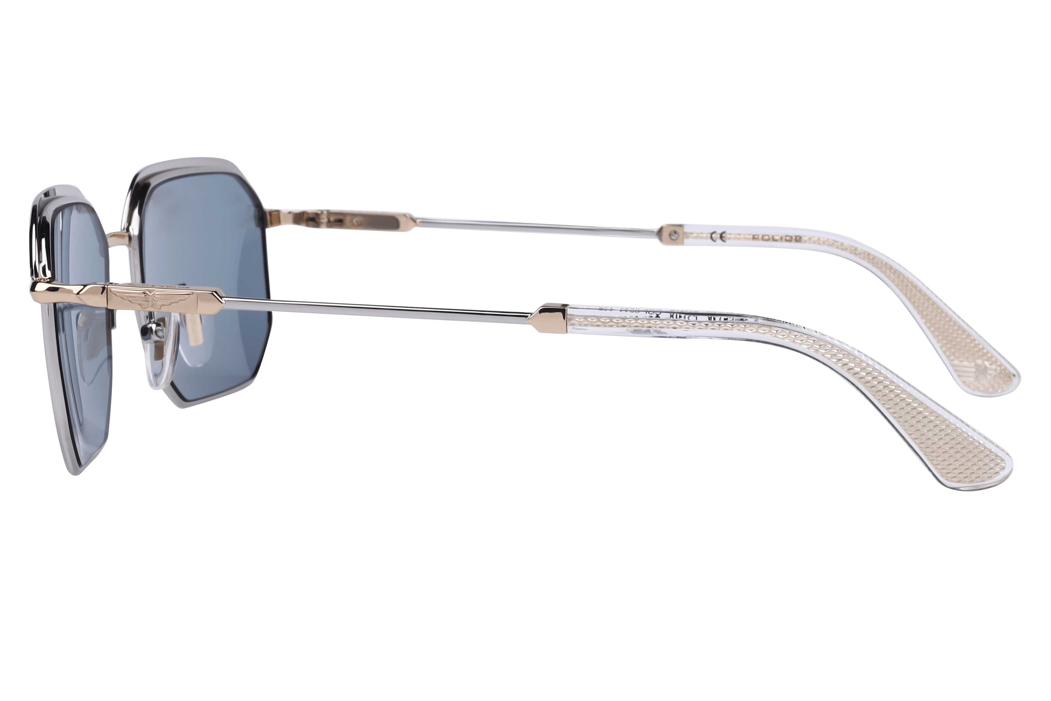 Police SPLF73K Sunglass Gun Metal Male Metal Sunglass — Gun Metal frame — view 3