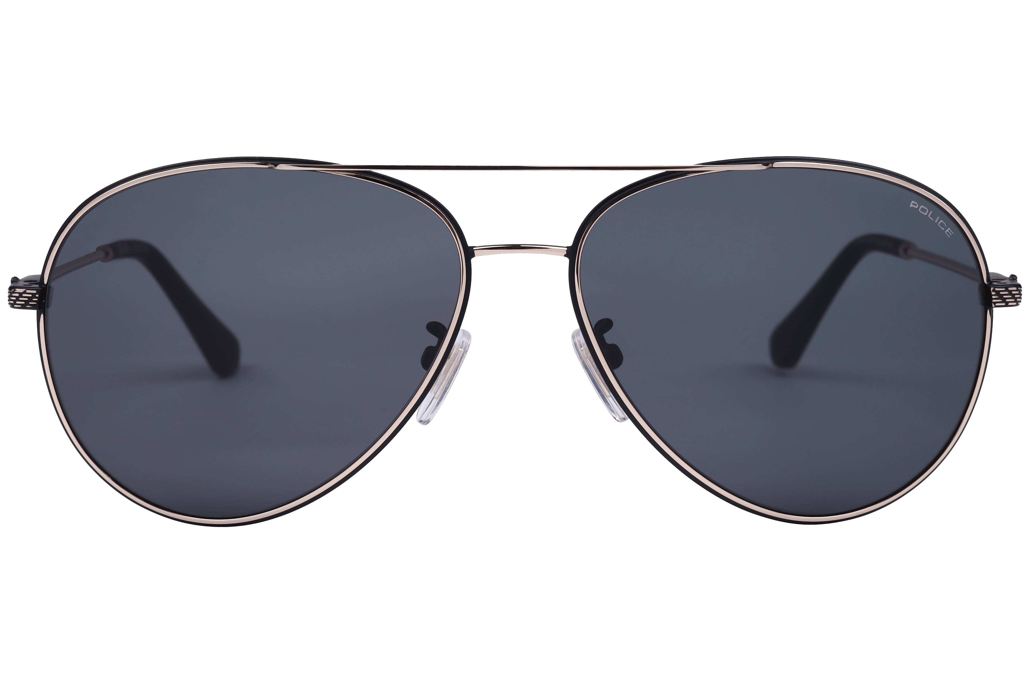 Police SPLL11K Sunglass Gold Male Full Metal Sunglass — Gold frame — view 2