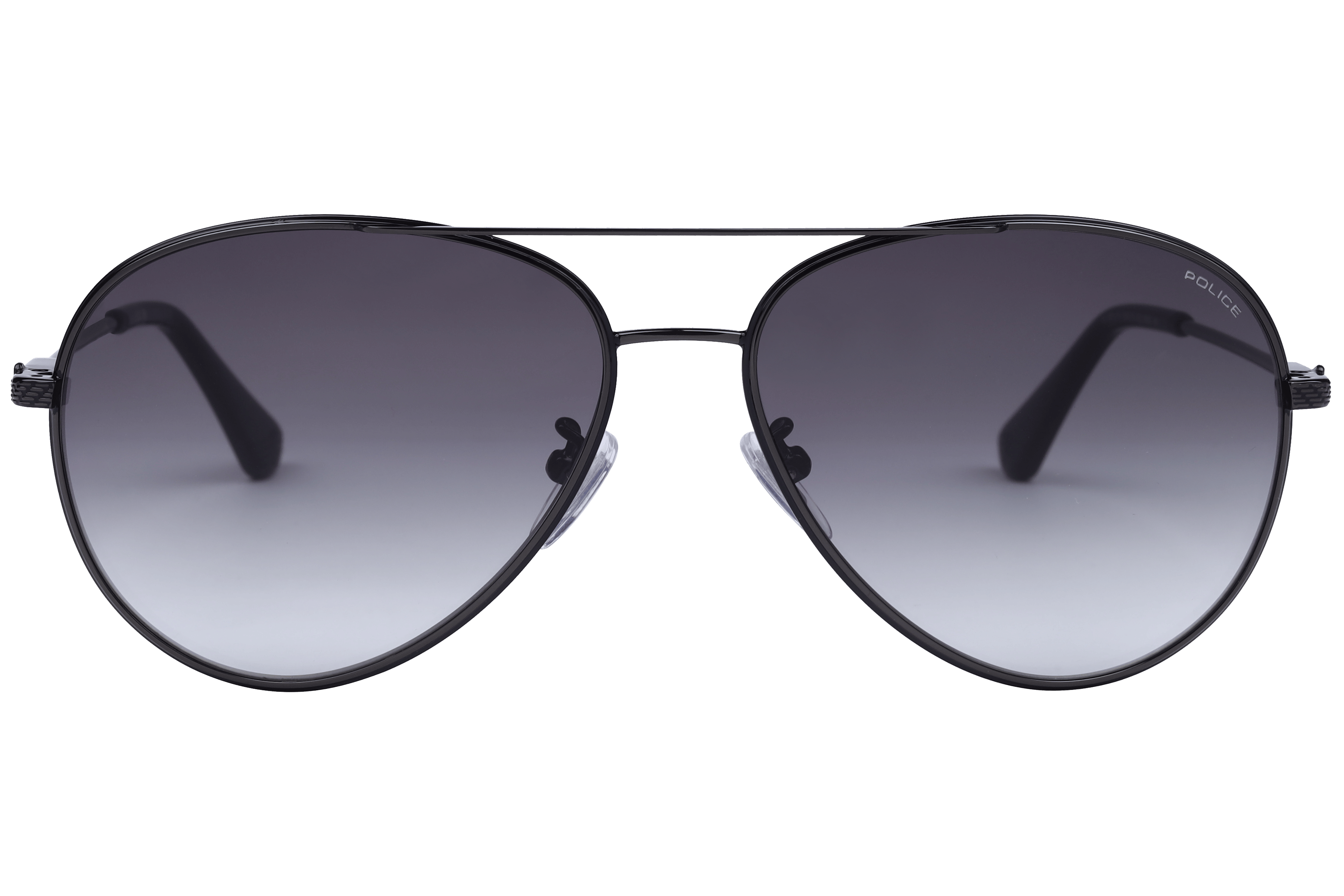 Police SPLL11K Sunglass Black Male Full Metal Sunglass — Black frame — view 2
