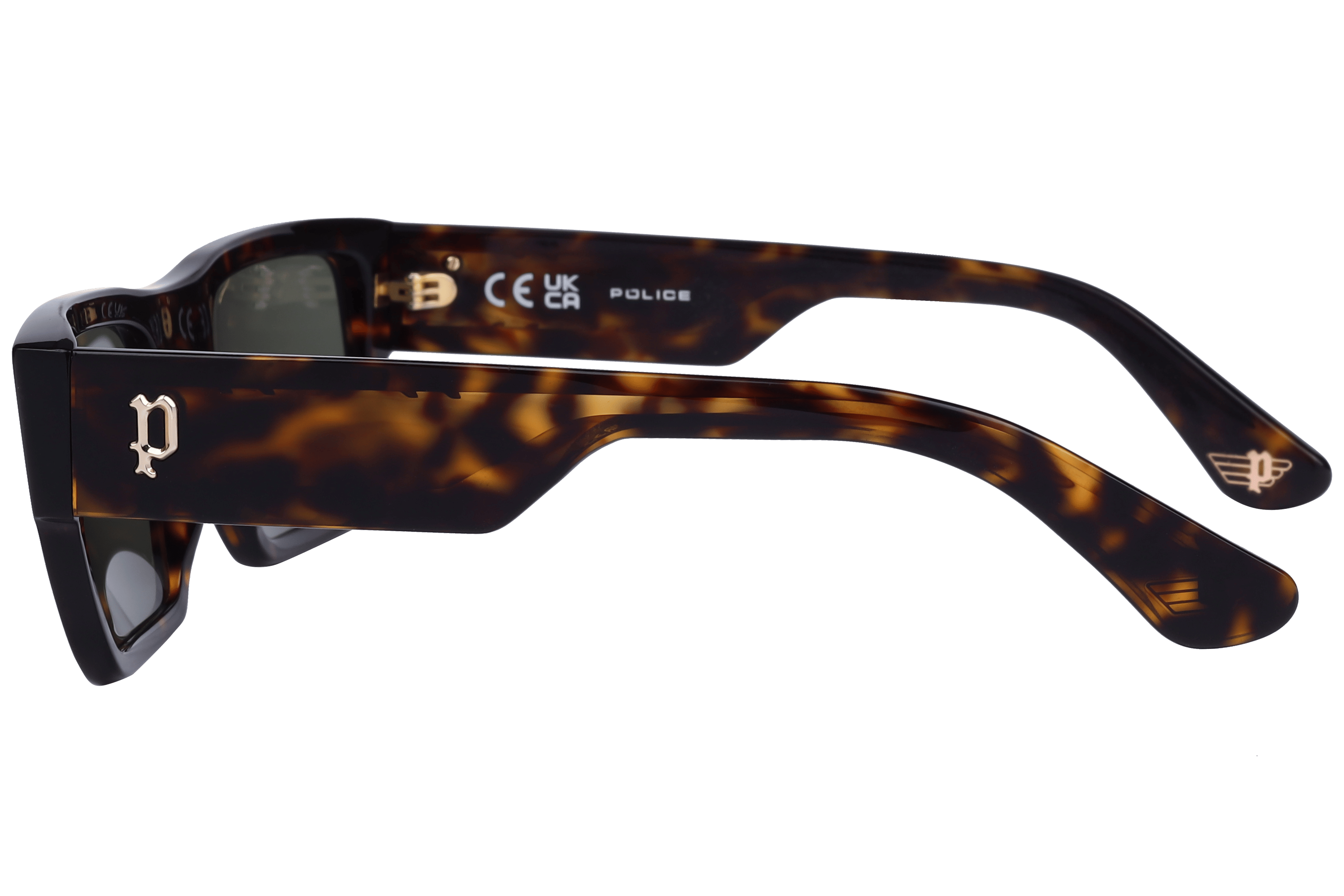 Police SPLL12K Sunglass Havana Male Full Shell Sunglass — view 3