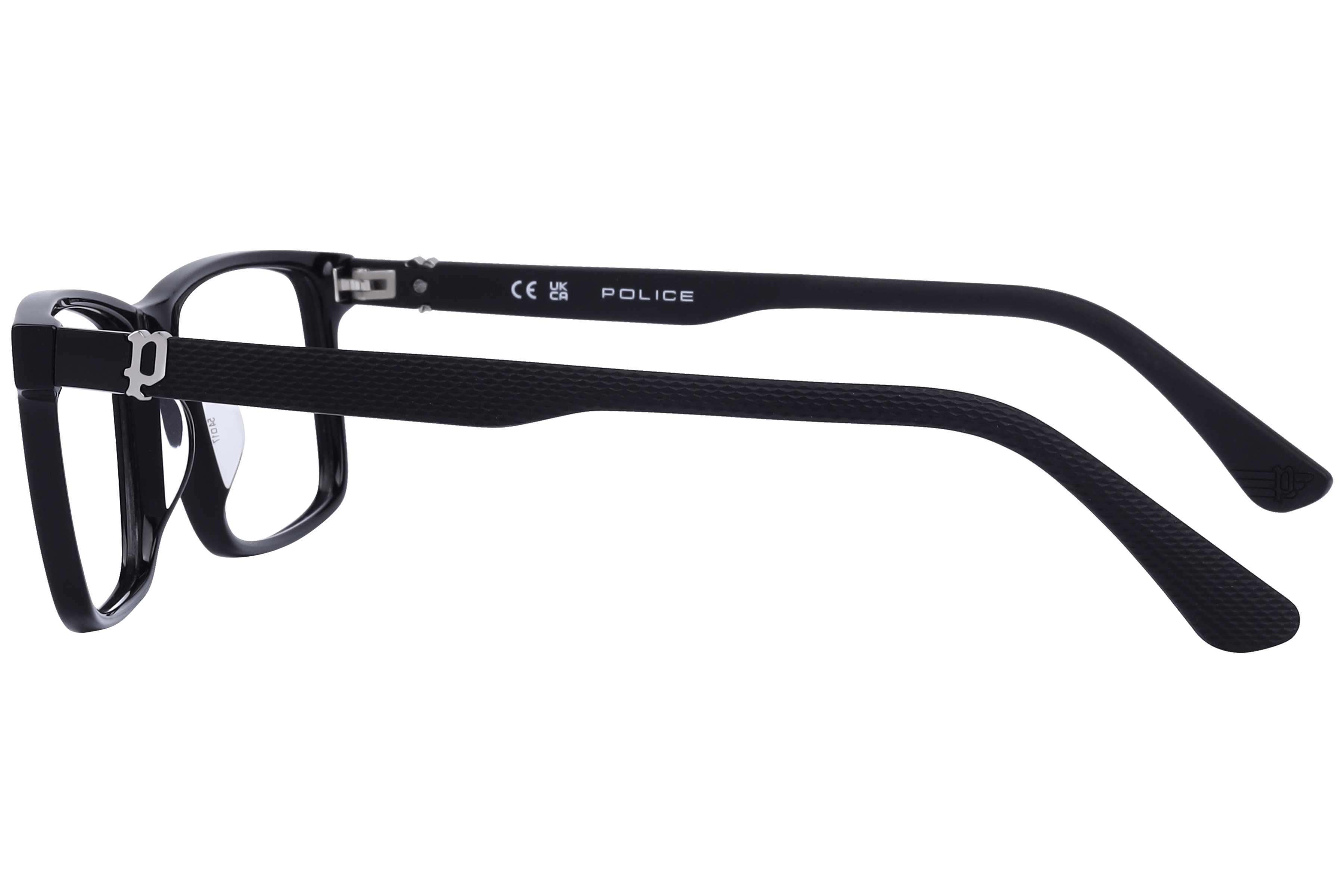 Police VPLF74K Frame Black Male Full Shell Frame — Black frame — view 3