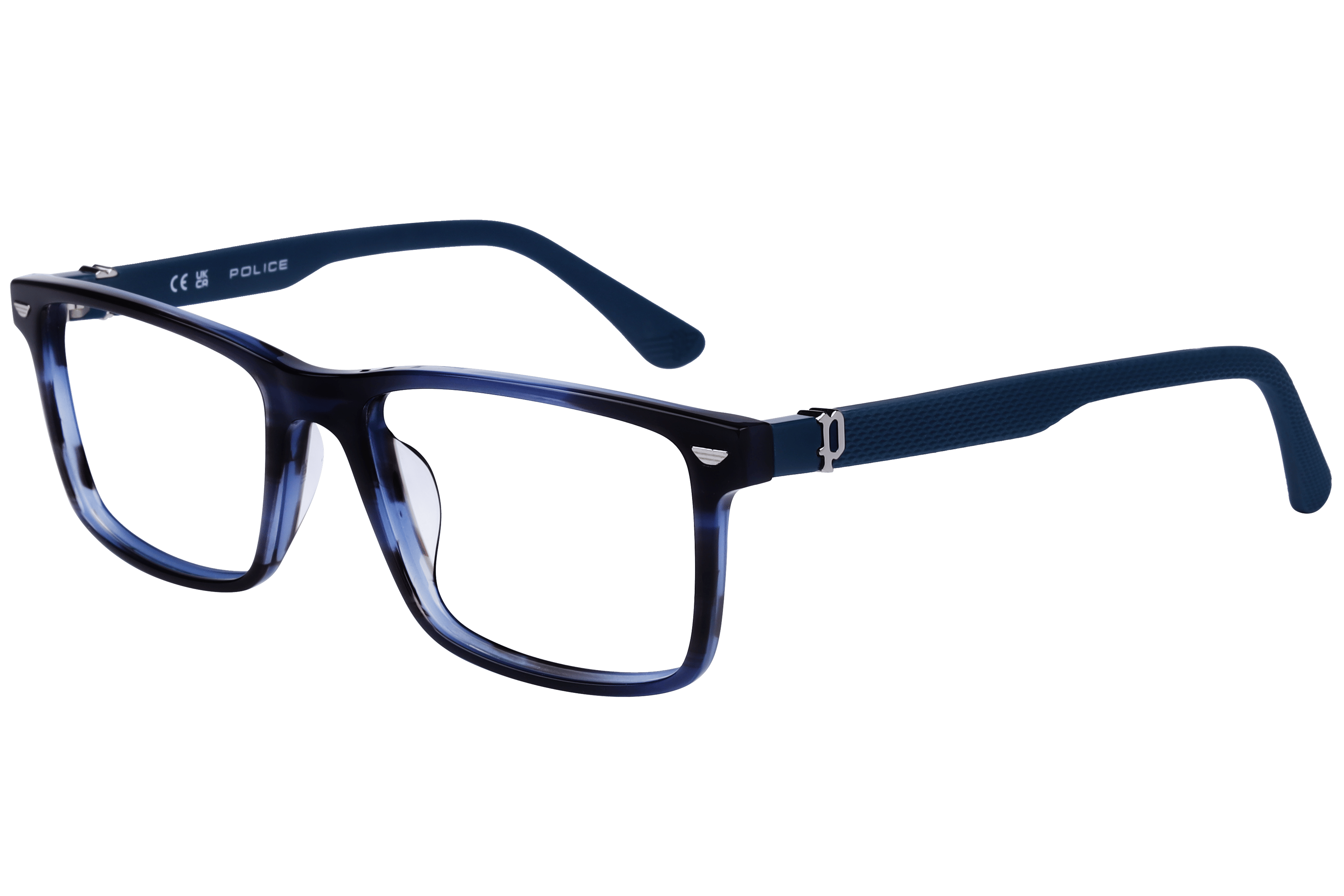 Police VPLF74K Frame Blue Male Full Shell — Black frame