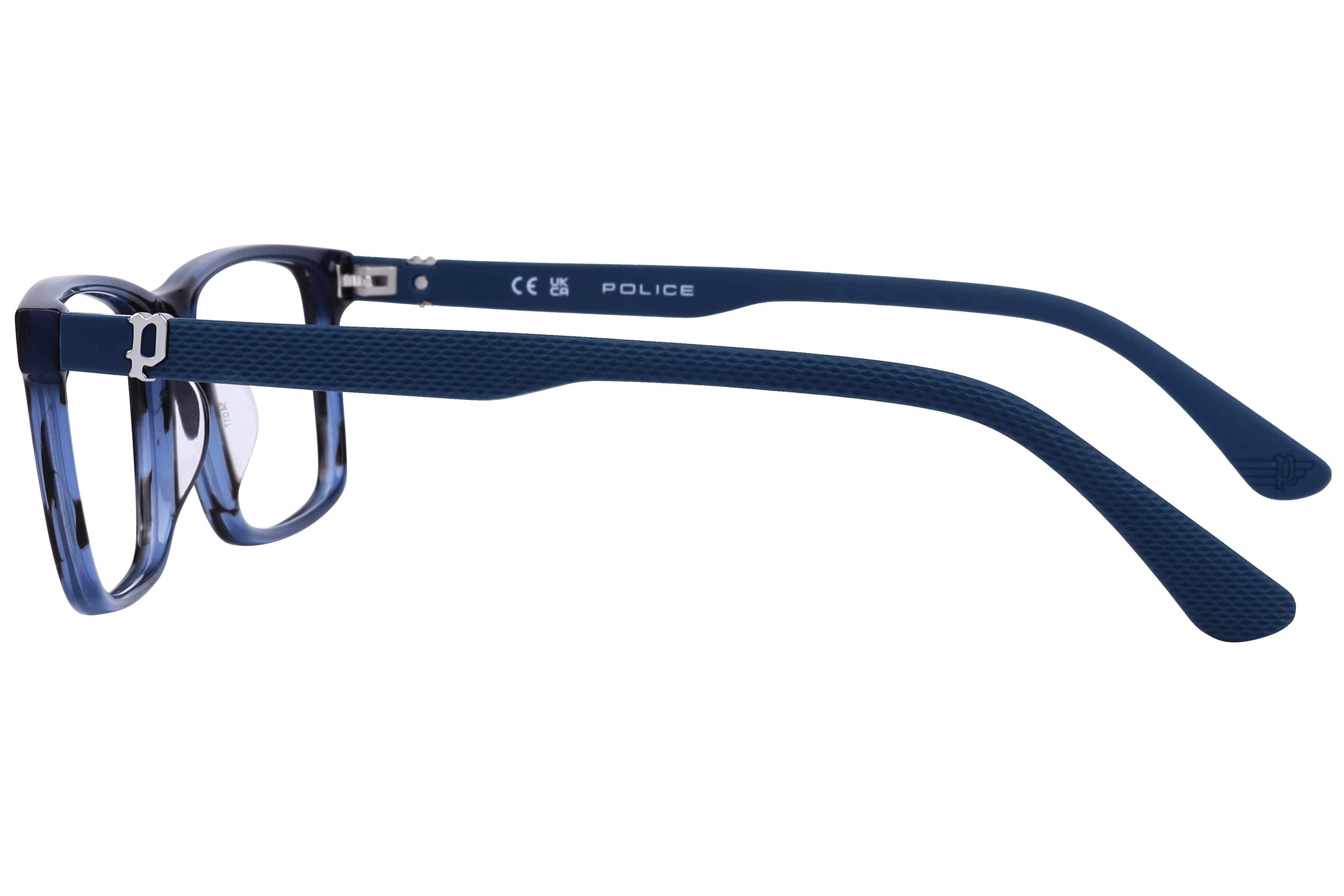 Police VPLF74K Frame Blue Male Full Shell Frame — view 3