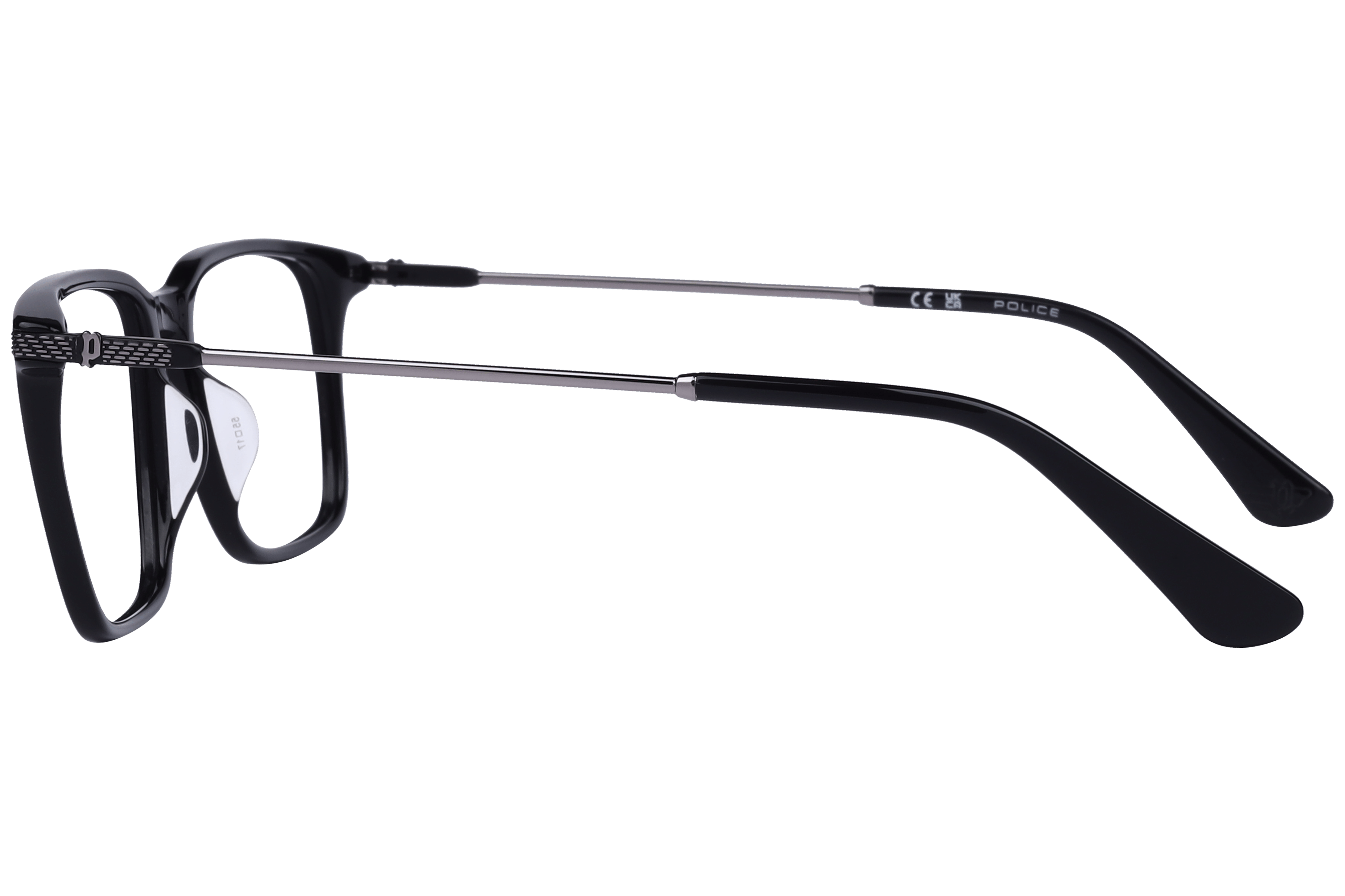 Police VPLG77/VPLG77K Frame Black Male Full Metal Frame — Black frame — view 3