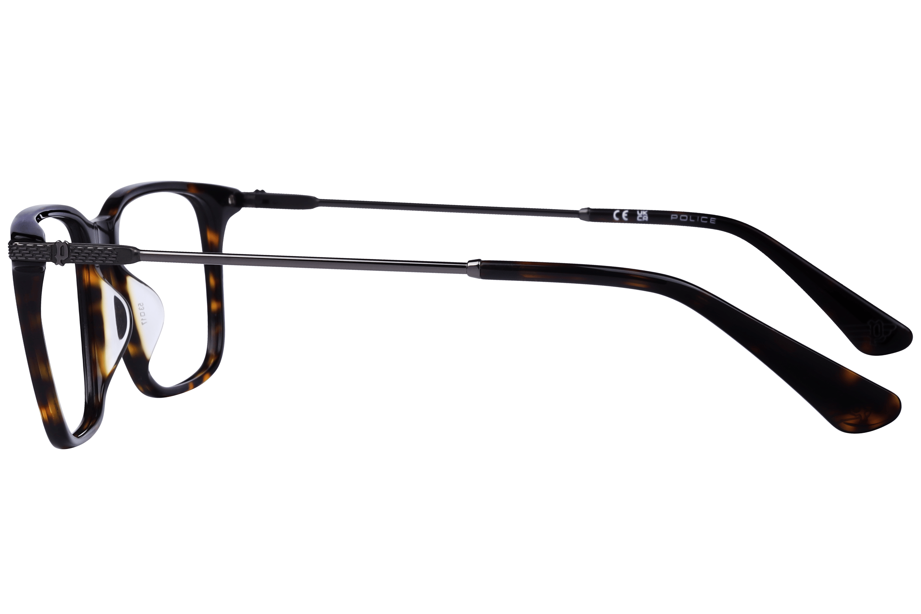 Police VPLG77/VPLG77K Frame Havana Male Full Metal Frame — Havana frame — view 3