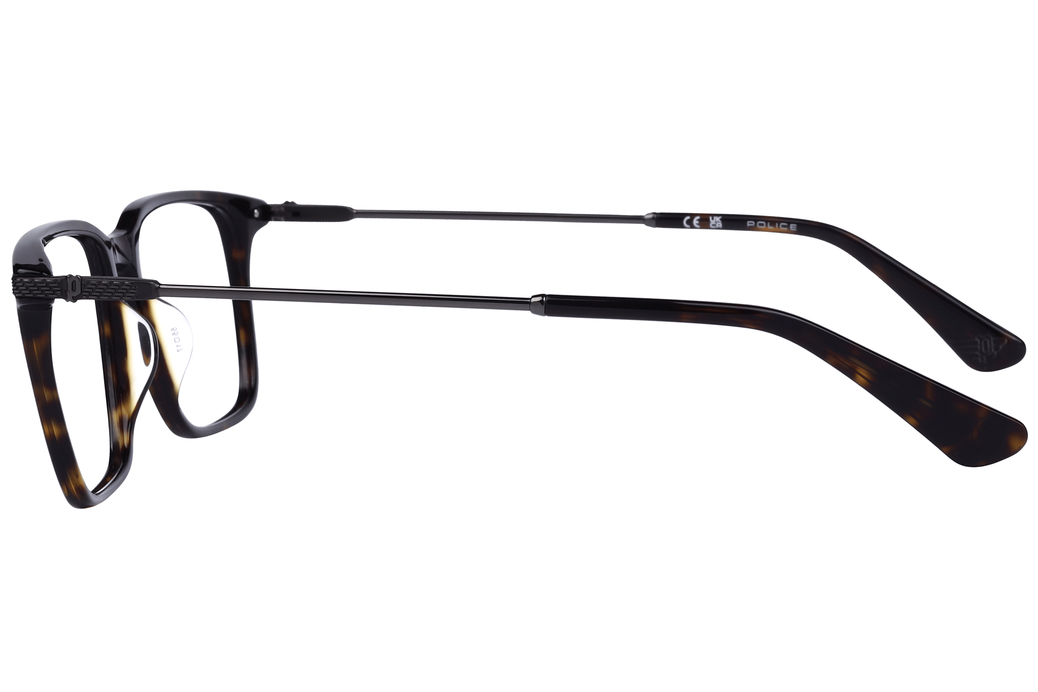 Police VPLG77/VPLG77K Frame Havana Male Full Metal Frame — Havana frame — view 3