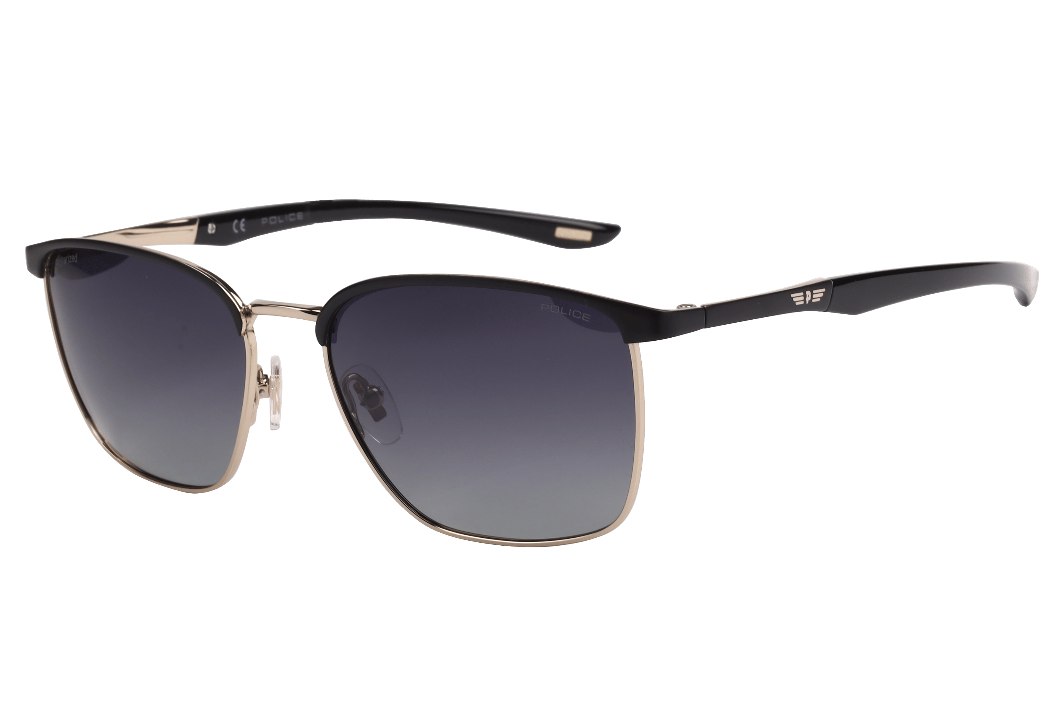 Police SPLL43K Sunglass Gold Male Full Metal — Gold frame