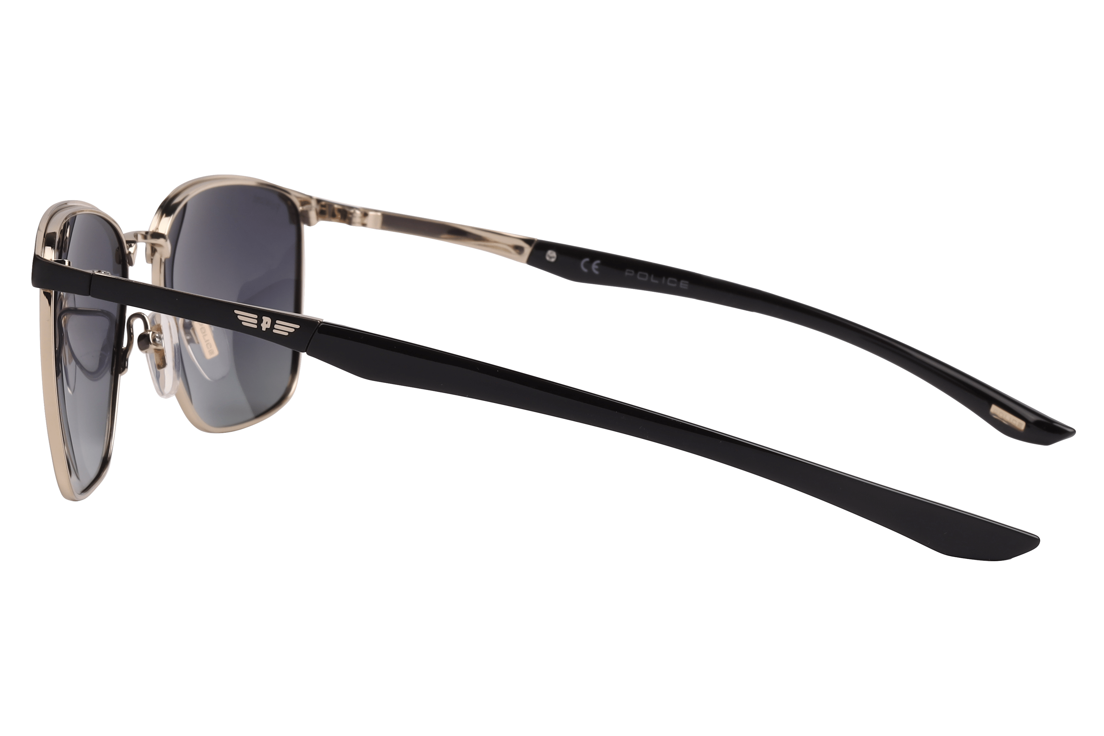 Police SPLL43K Sunglass Gold Male Full Metal Sunglass — Gold frame — view 3