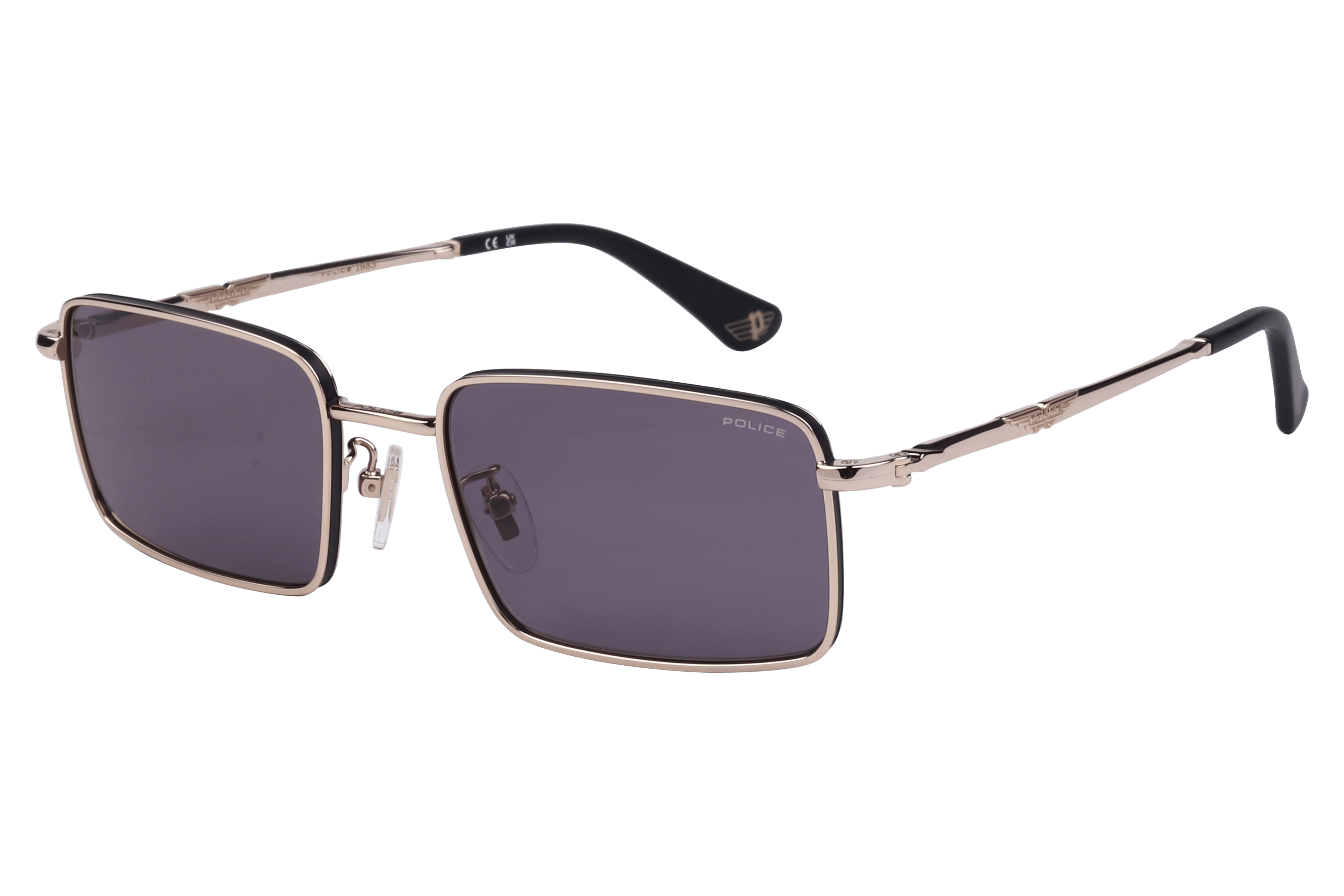 Police SPLL85K Sunglass Gold Male Full Metal — Gold frame