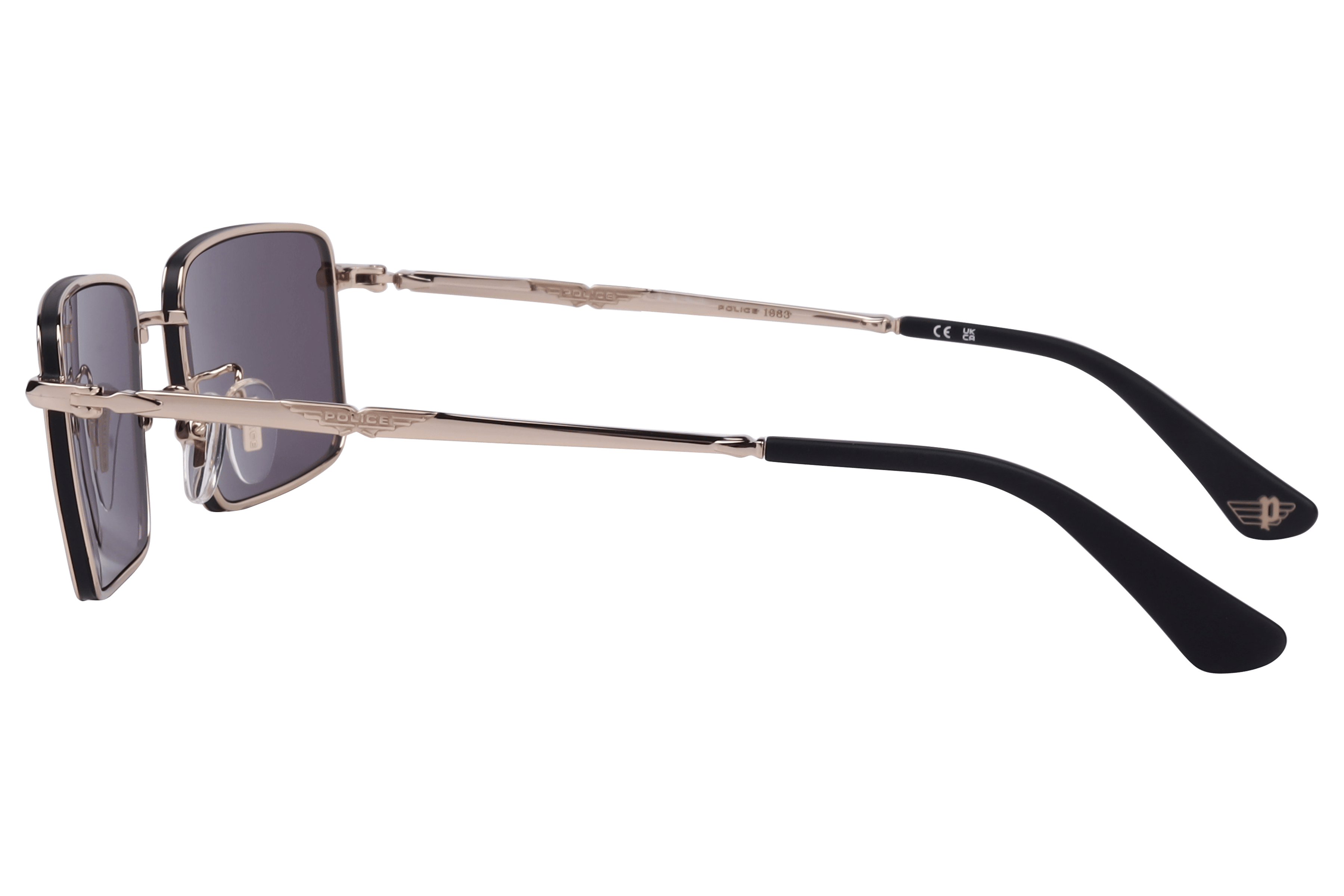 Police SPLL85K Sunglass Gold Male Full Metal Sunglass — Gold frame — view 3