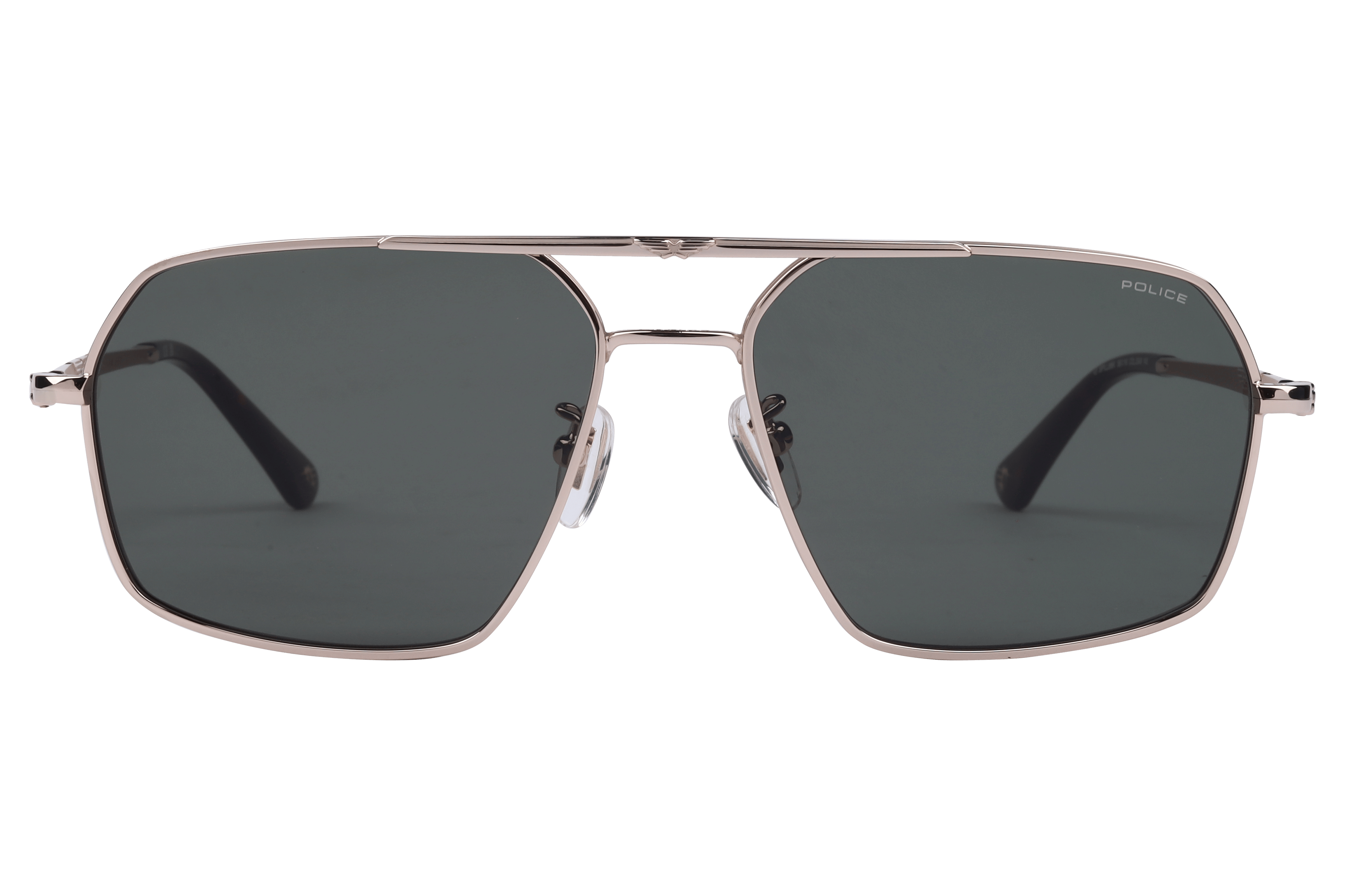 Police SPLL86K Sunglass Gold Male Full Metal Sunglass — Gold frame — view 2