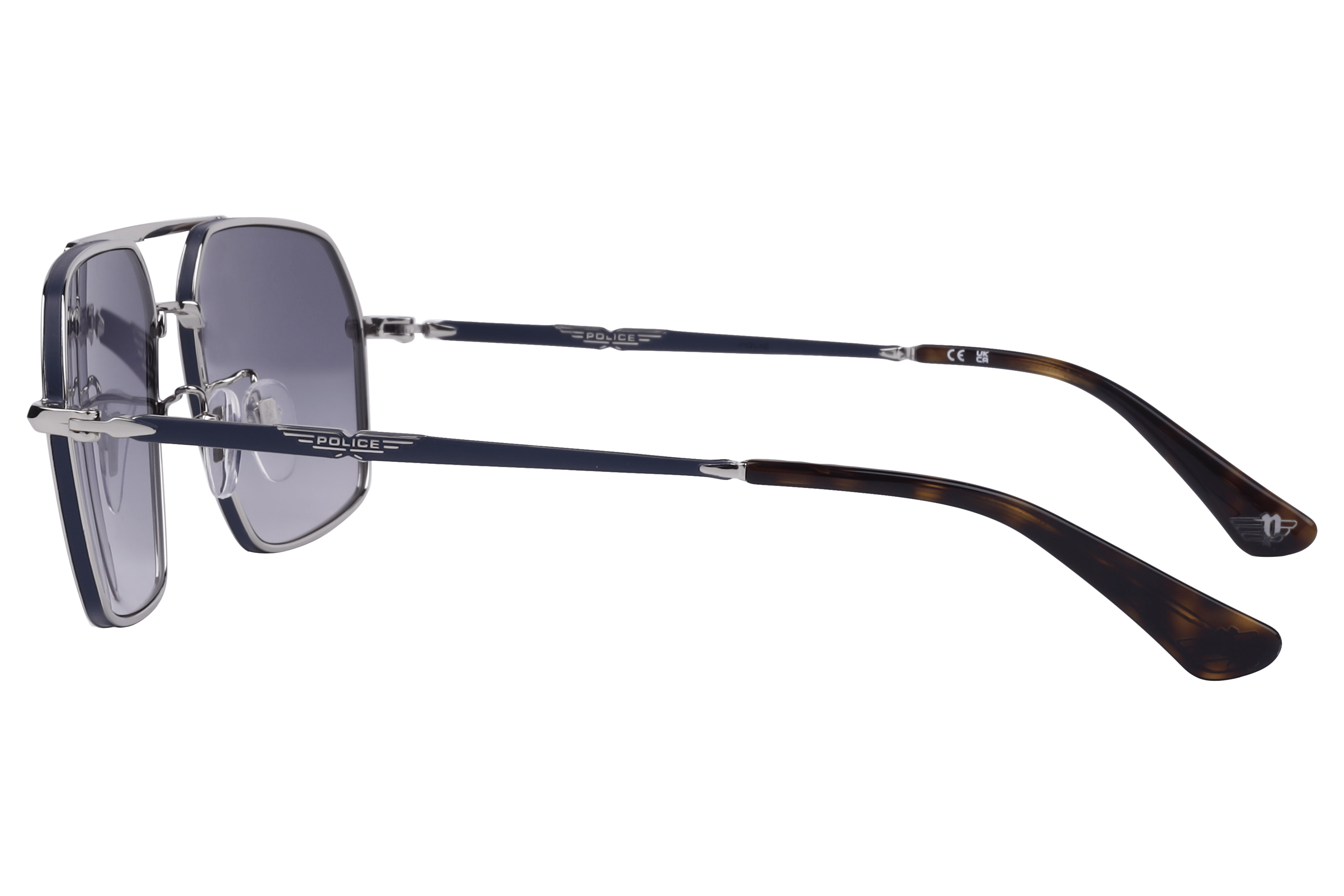 Police SPLL86K Sunglass Gun Metal Male Full Metal Sunglass — Gun Metal frame — view 3