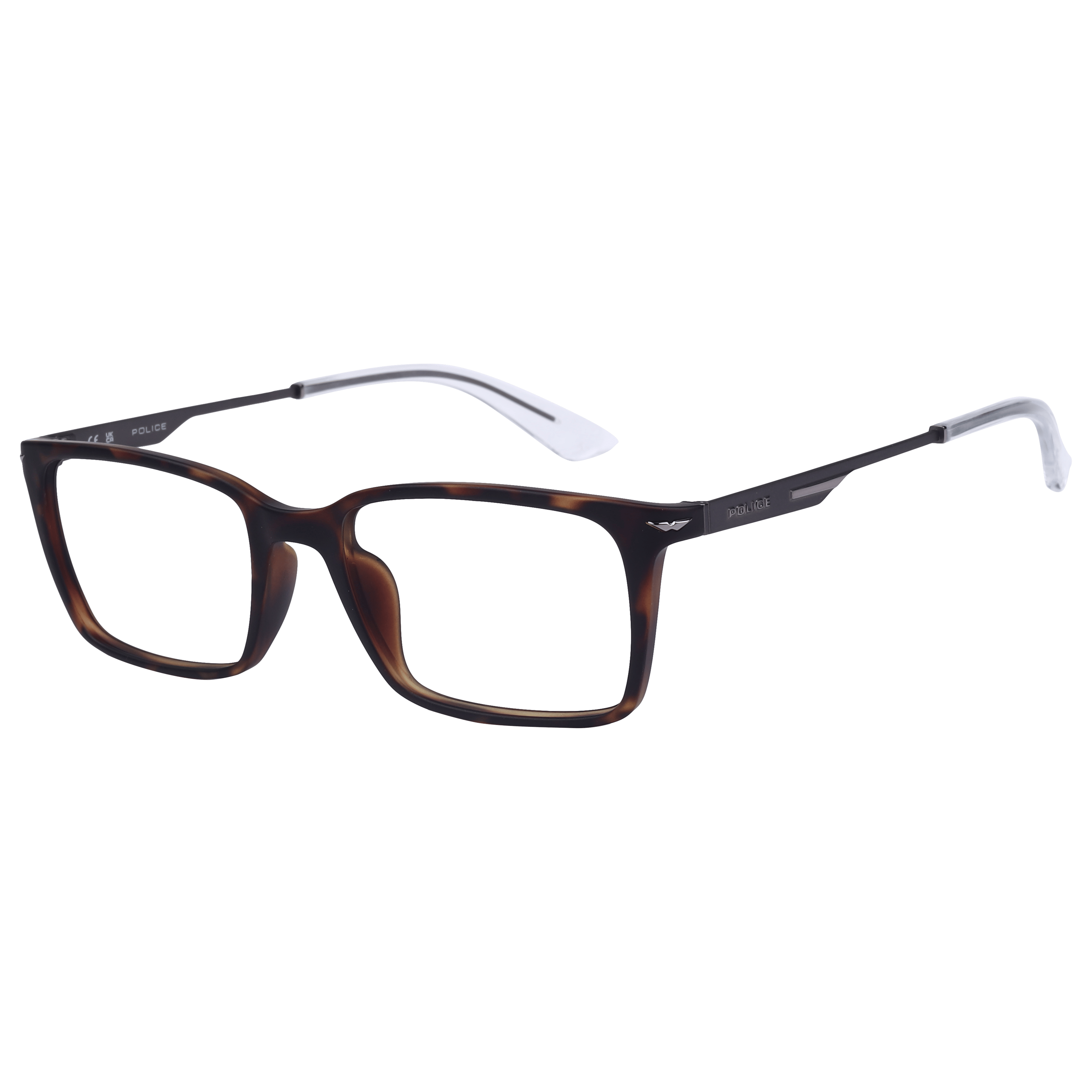 Police VPLL62K Frame Havana Male Full Metal Frame — Havana frame — alternate view