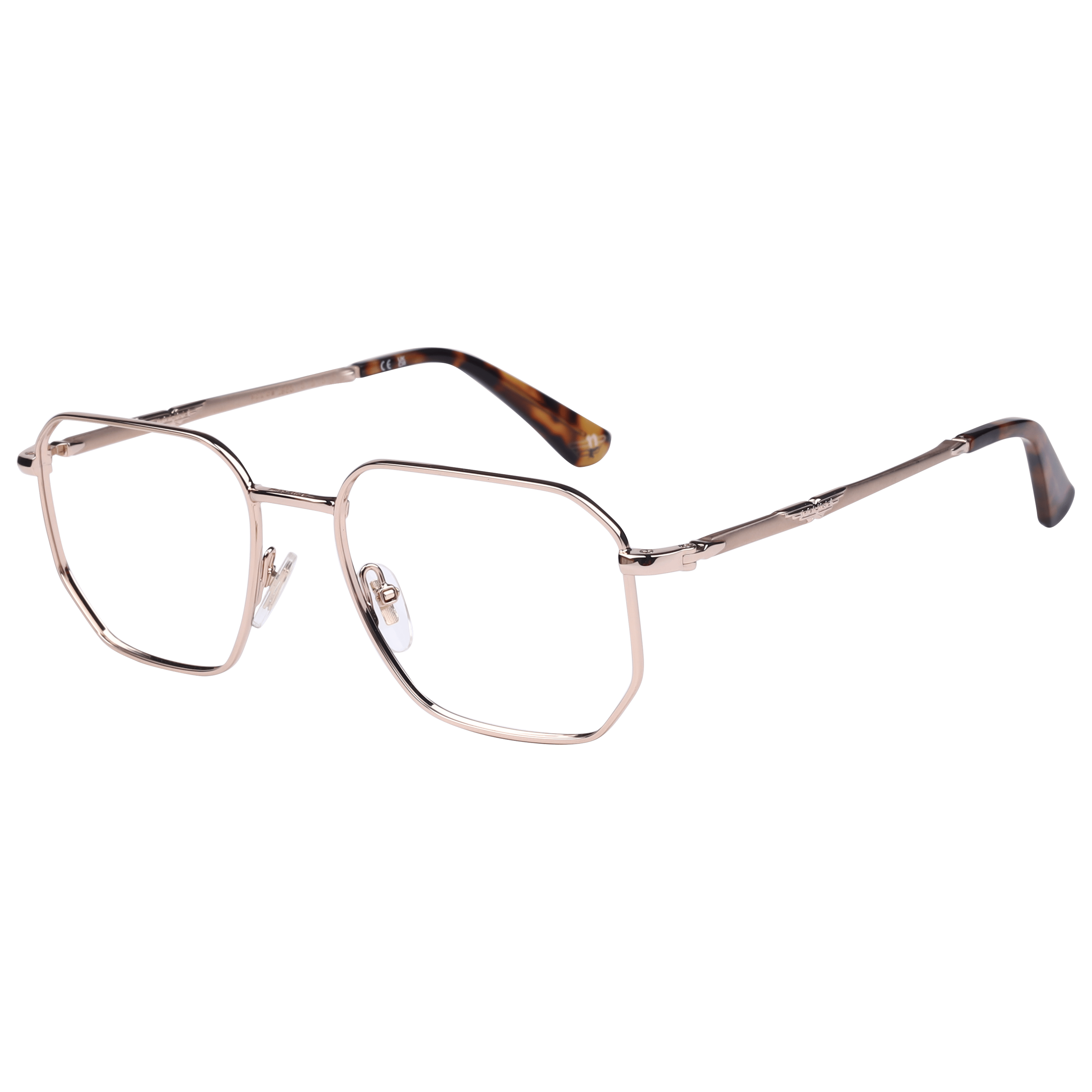 Police VPLL67K Frame Gold Male Full Metal Frame — Gold frame — alternate view